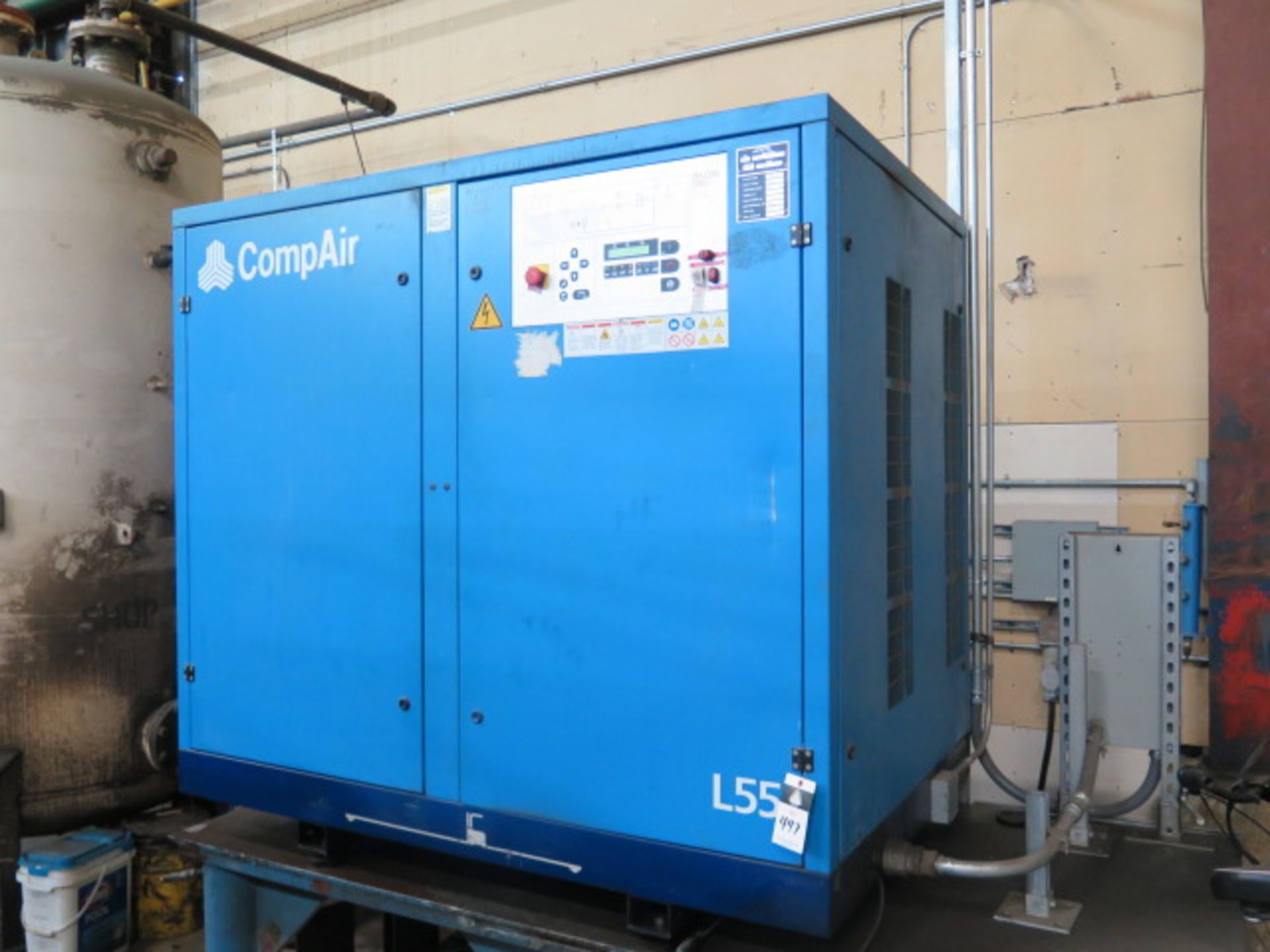 2002 Compare L55 75Hp Rotary Air Compressor s/n 10214174 w/ 360 CFM @ 100 PSIG (SOLD AS-IS - NO