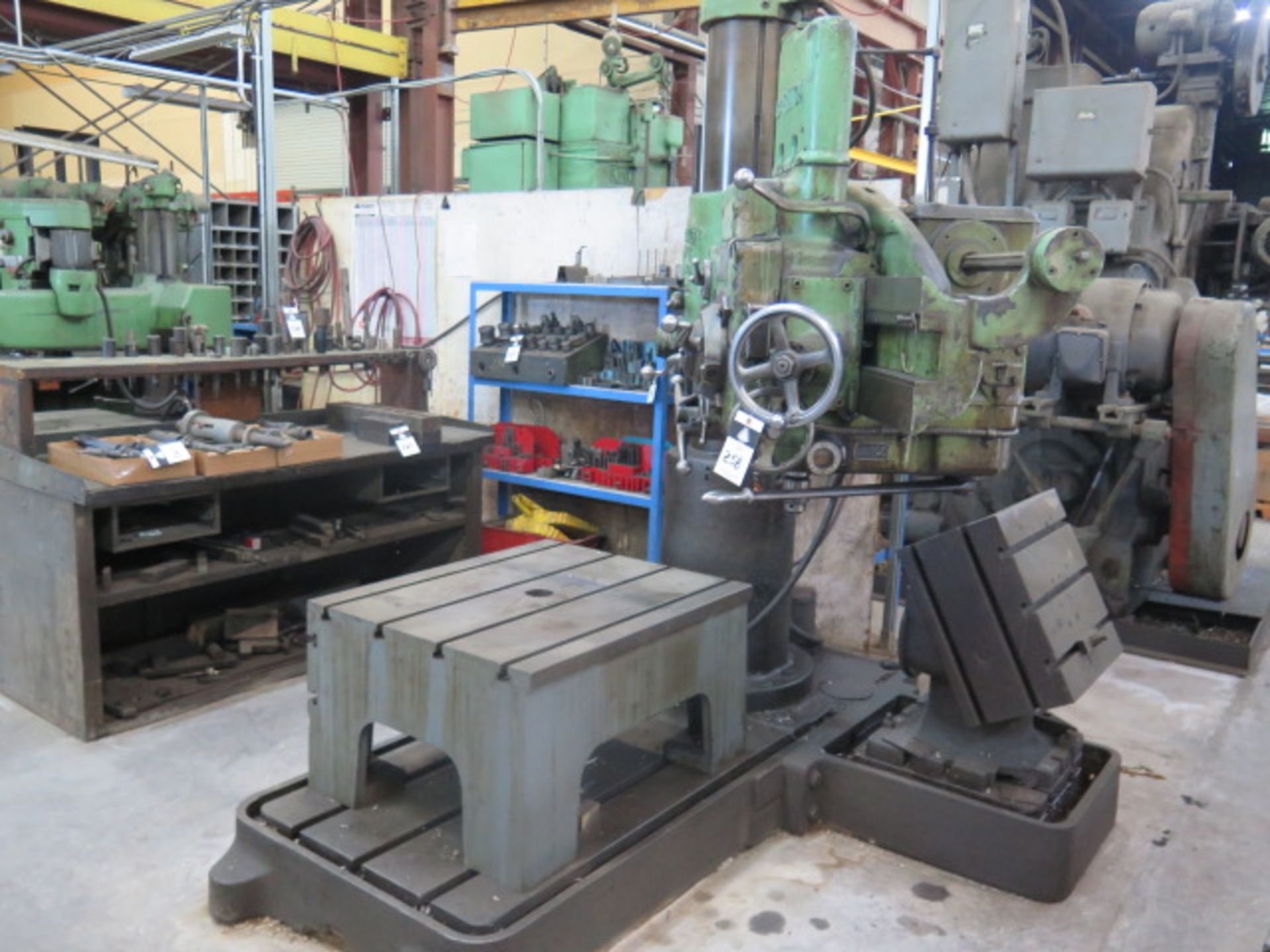 Carlton 11” Column x 48” Radial Arm Drill w/ 80-1500 RPM, Power Column and Feeds, SOLD AS IS - Image 2 of 10