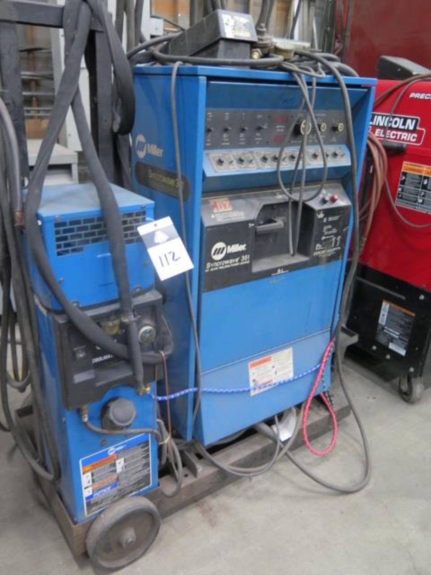 Miller Syncrowave 351 CC-AC/DC Arc Welding Poer Source w/ Miller Coolmate-V3 Cooler, SOLD AS IS - Image 3 of 9