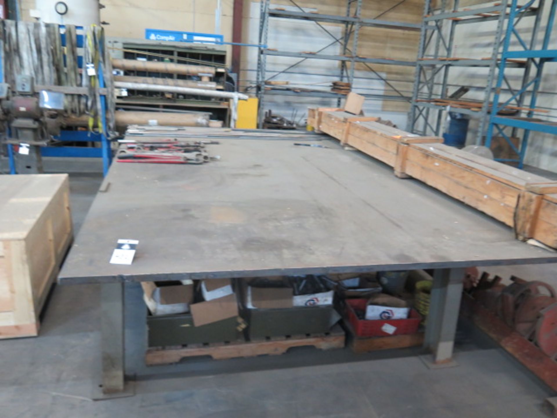 96" x 159" x 1 1/4" Steel Table (SOLD AS-IS - NO WARRANTY) - Bild 3 aus 5