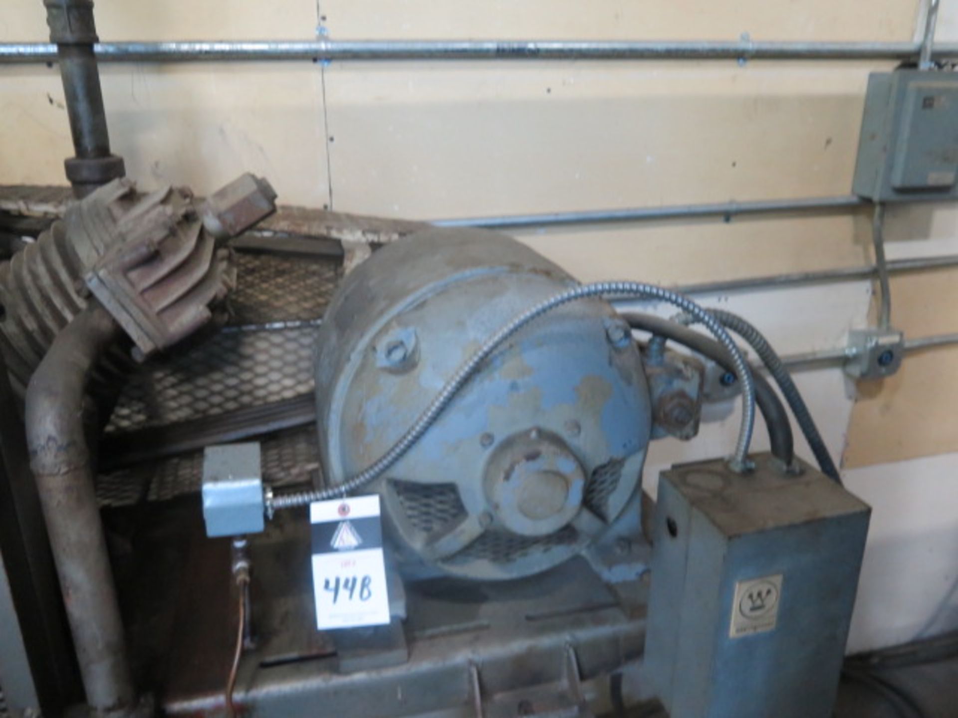 Worthington 15Hp Back-Up Air Compressor w/ 3-Stage Pump (SOLD AS-IS - NO WARRANTY) - Image 4 of 5