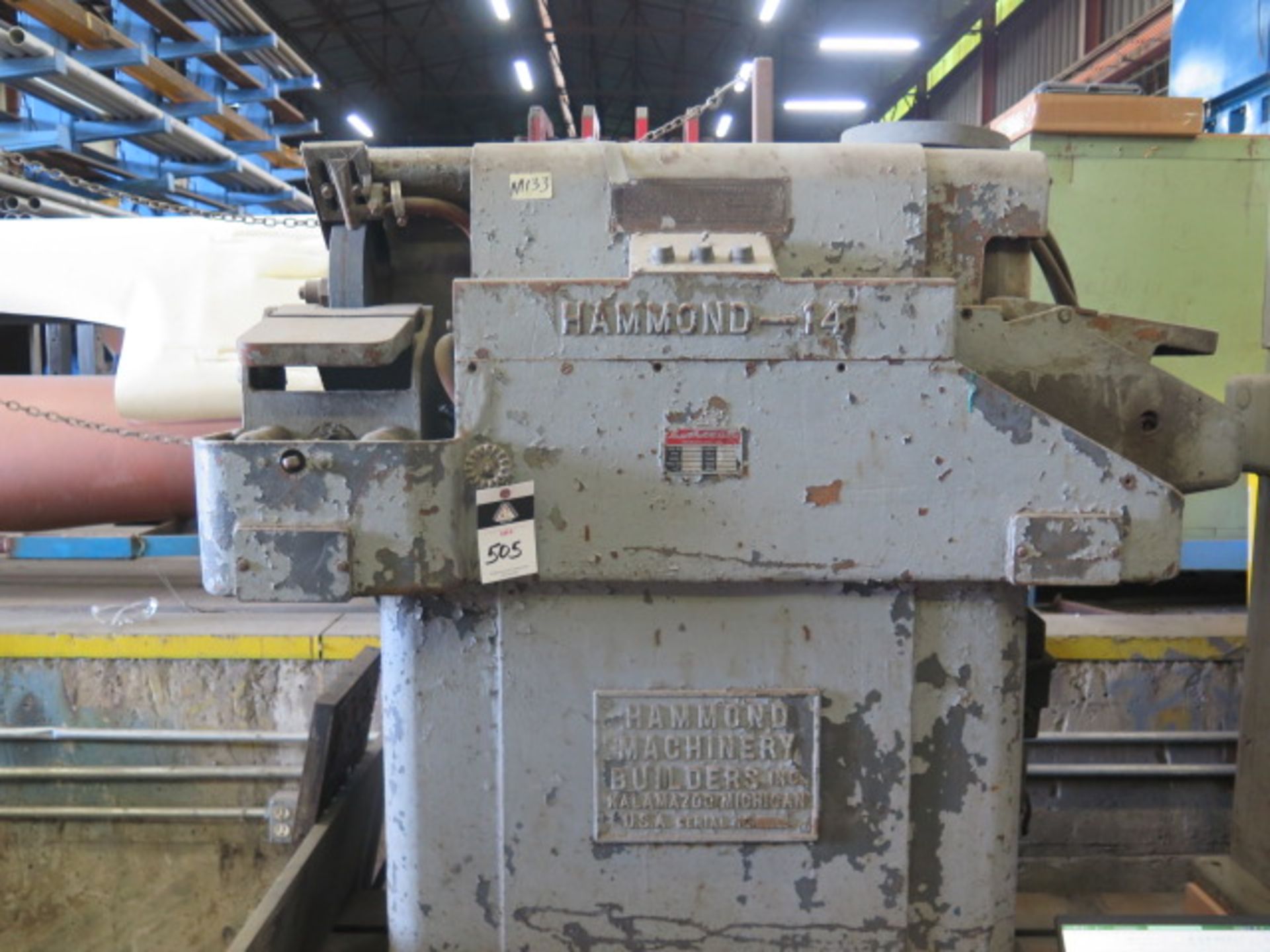 Hammond mdl.v 14 Tool Grinder (SOLD AS-IS - NO WARRANTY) - Image 2 of 8