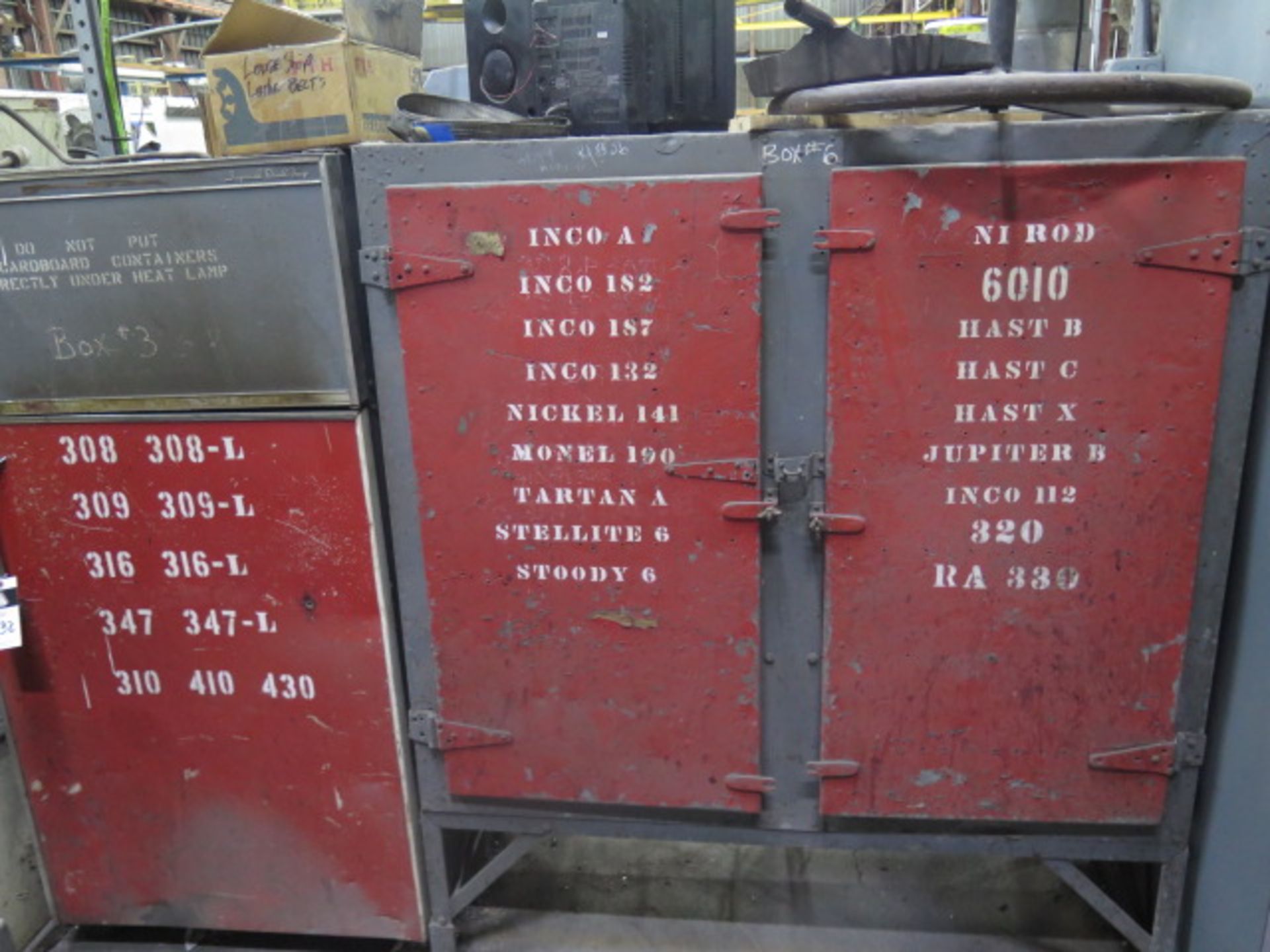 Welding Rod and (2) Cabinets (SOLD AS-IS - NO WARRANTY)