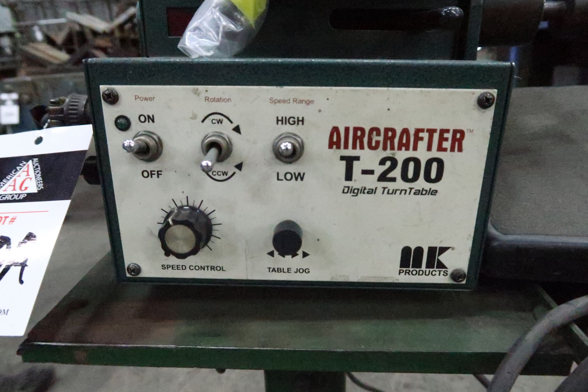 Aircrafter T-200 Digital Turning Table (NEEDS REPAIR) w/stand (SOLD AS-IS - NO WARRANTY) - Image 7 of 8