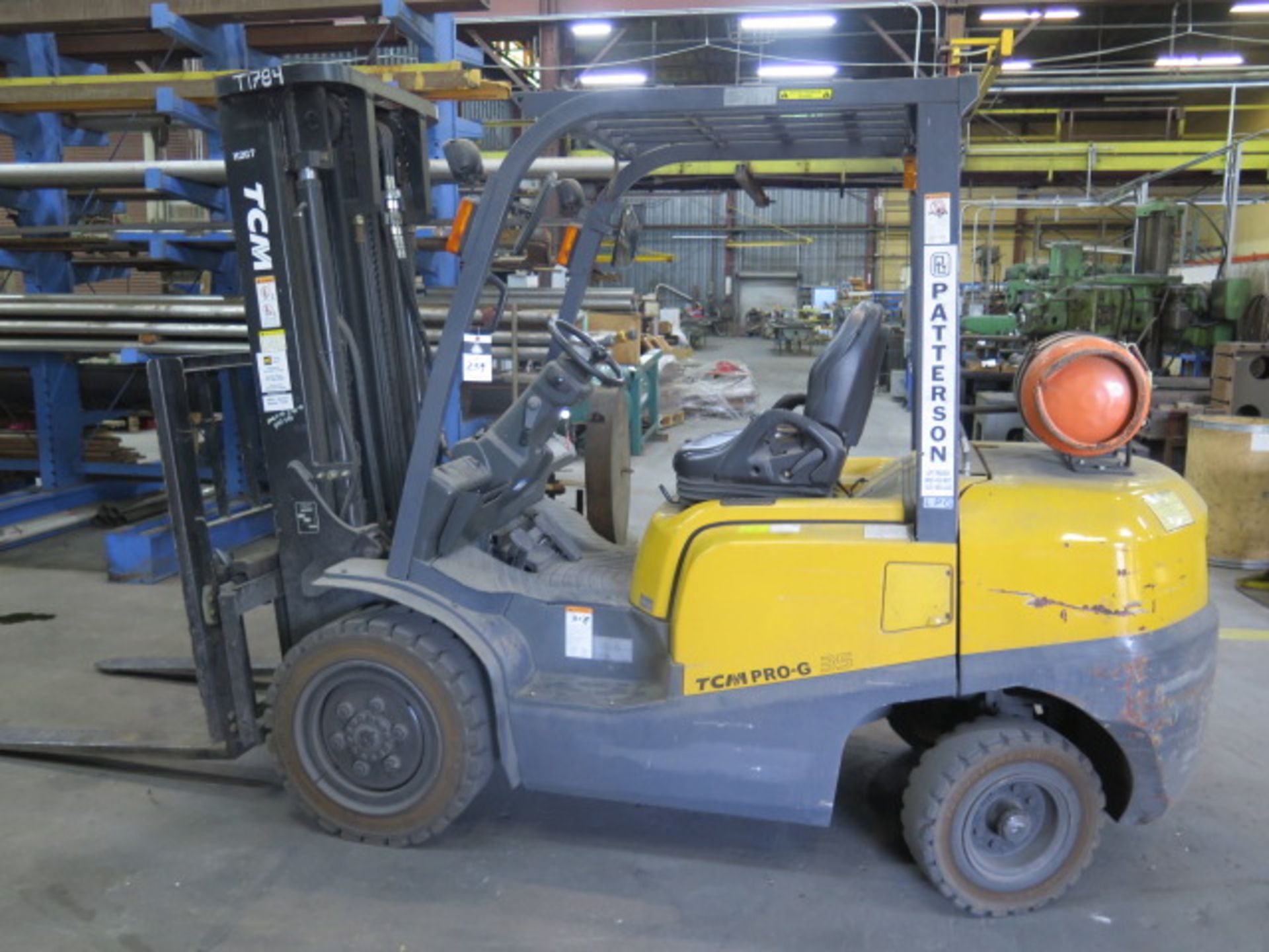TCM PRO-G-25 6300 Lb Cap LPG Forklift s/n VFHM480-2Y5 / 100E-SSS-B08 w/ 3-Stage Mast, SOLD AS IS