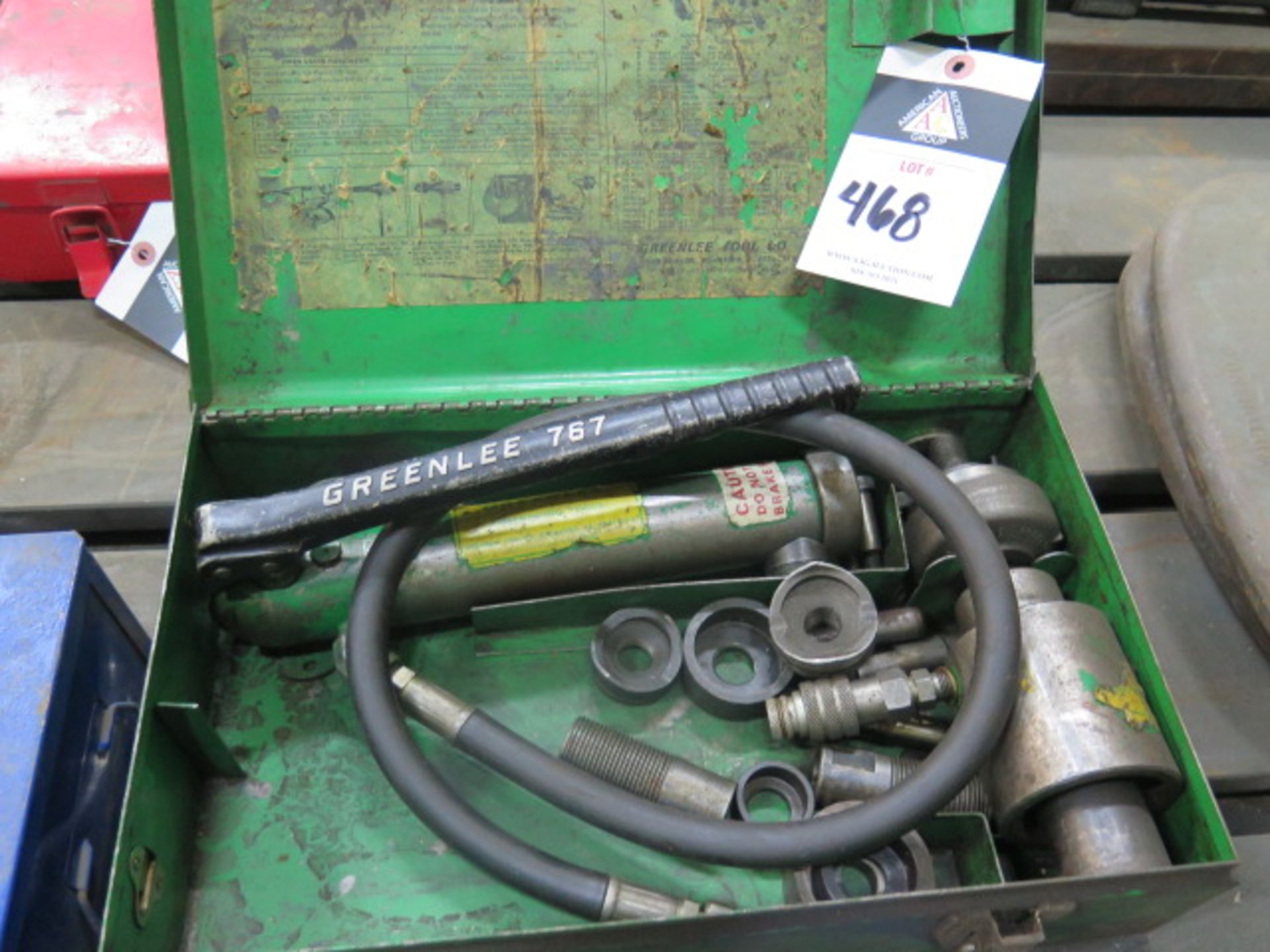 Greenlee Hydraulic Knock-Out Punch Set (SOLD AS-IS - NO WARRANTY)