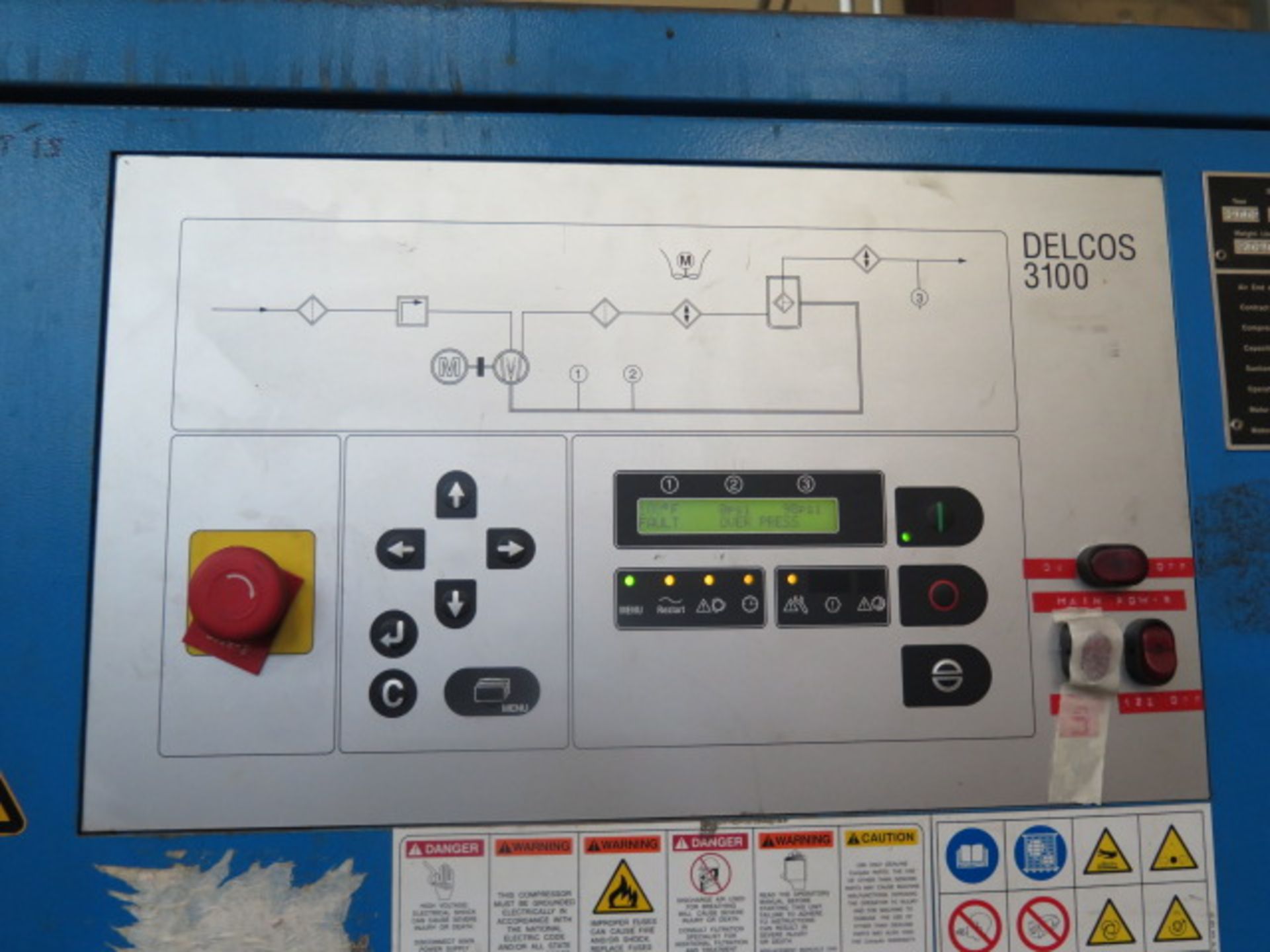 2002 Compare L55 75Hp Rotary Air Compressor s/n 10214174 w/ 360 CFM @ 100 PSIG (SOLD AS-IS - NO - Image 5 of 8