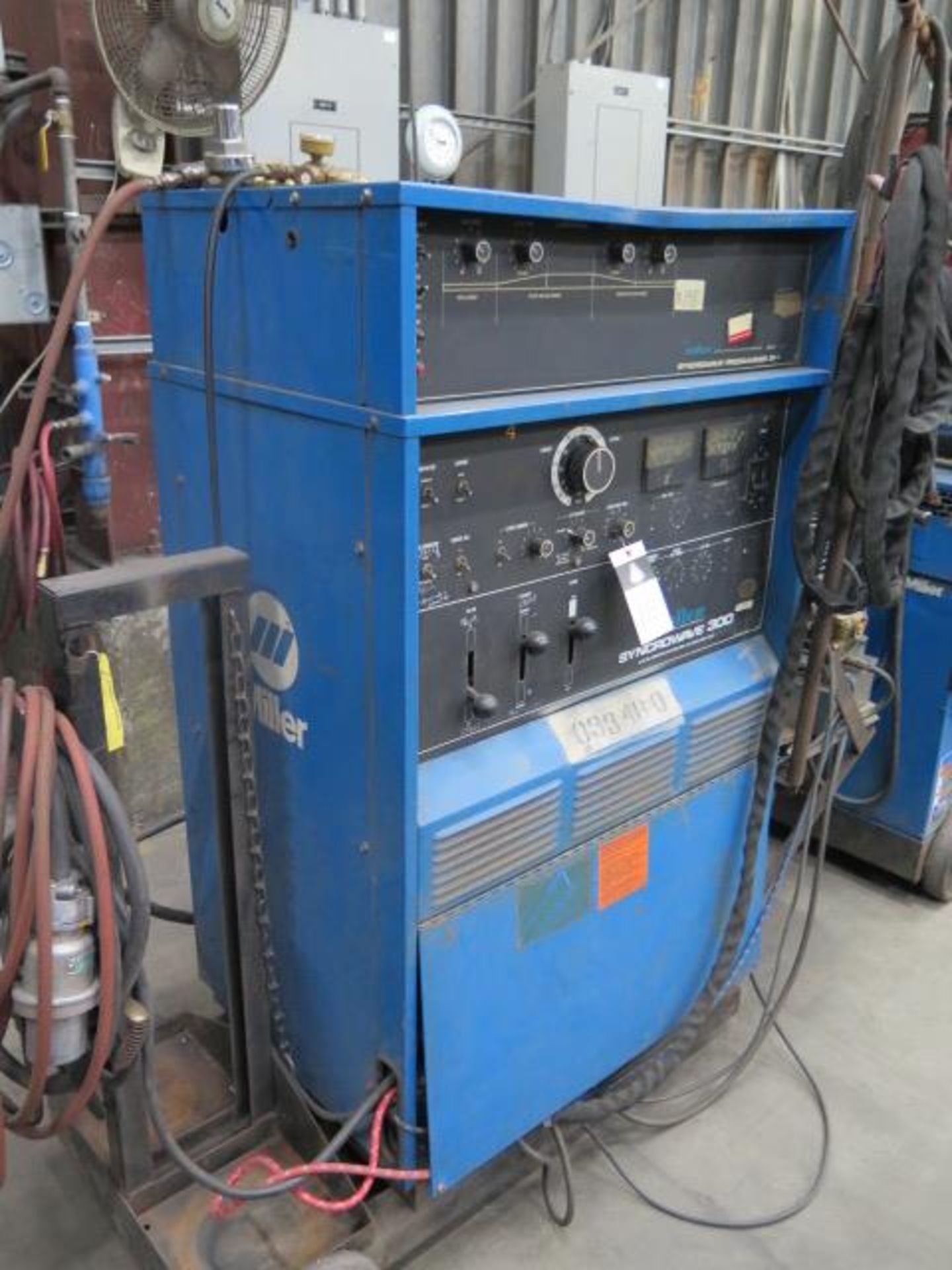 Miller Syncrowave 300 AC/DC Arc Welding Power Source w/ Weld-Tec Cooler, Cart (SOLD AS-IS - NO - Image 3 of 10