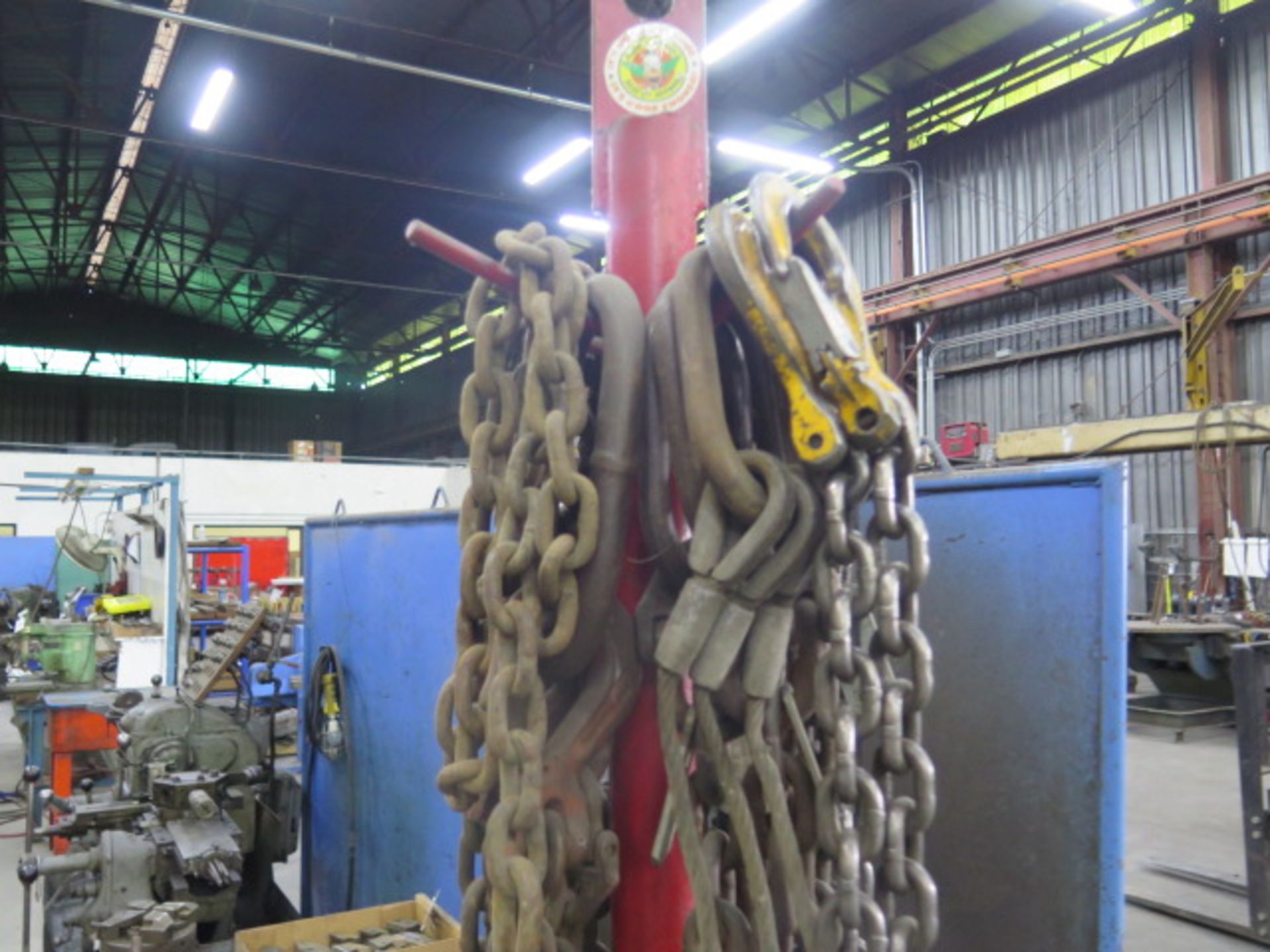 Chain Slings w/ Rack (SOLD AS-IS - NO WARRANTY) - Image 2 of 5