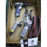 Pneumatic Belt Sanders and Chu=isel (3) (SOLD AS-IS - NO WARRANTY)