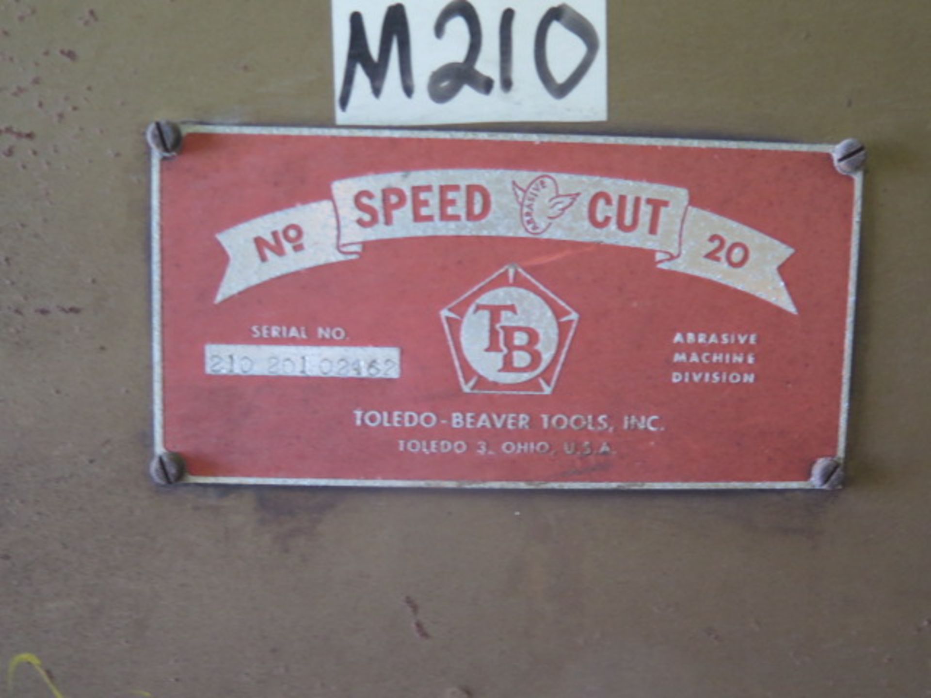 Toledo-Beaver No. 20 "Speed Cut" 20" Abrasive Cutoff Saw (SOLD AS-IS - NO WARRANTY) - Image 5 of 5