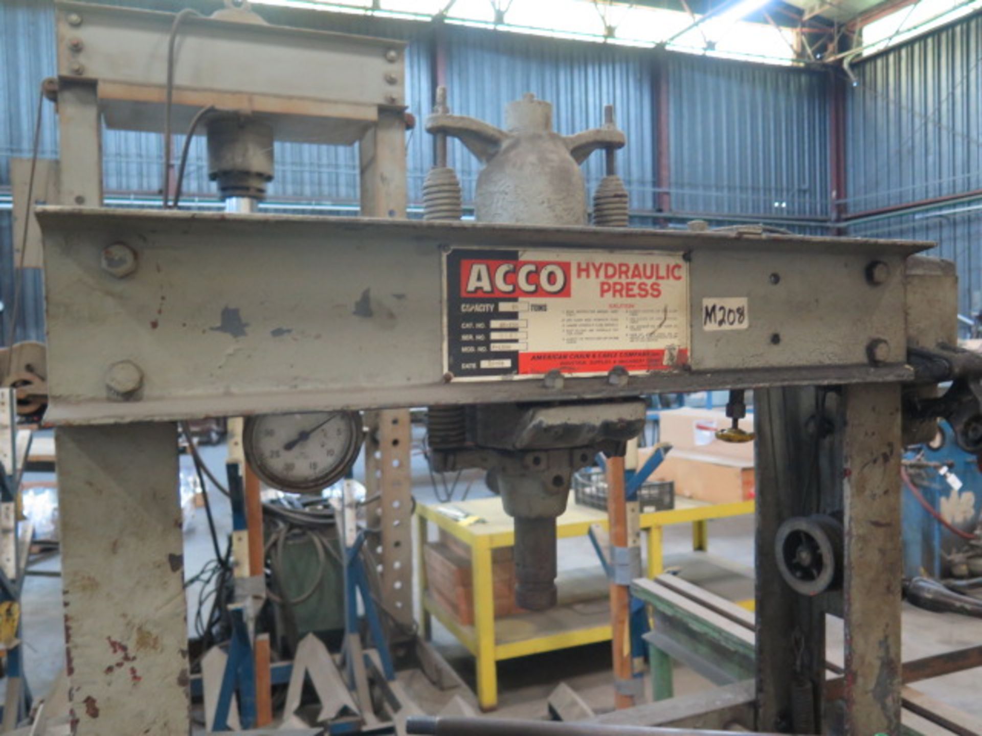 Acco HP-25M 25Ton Hydraulic H-Frame Press (SOLD AS-IS - NO WARRANTY) - Image 5 of 6