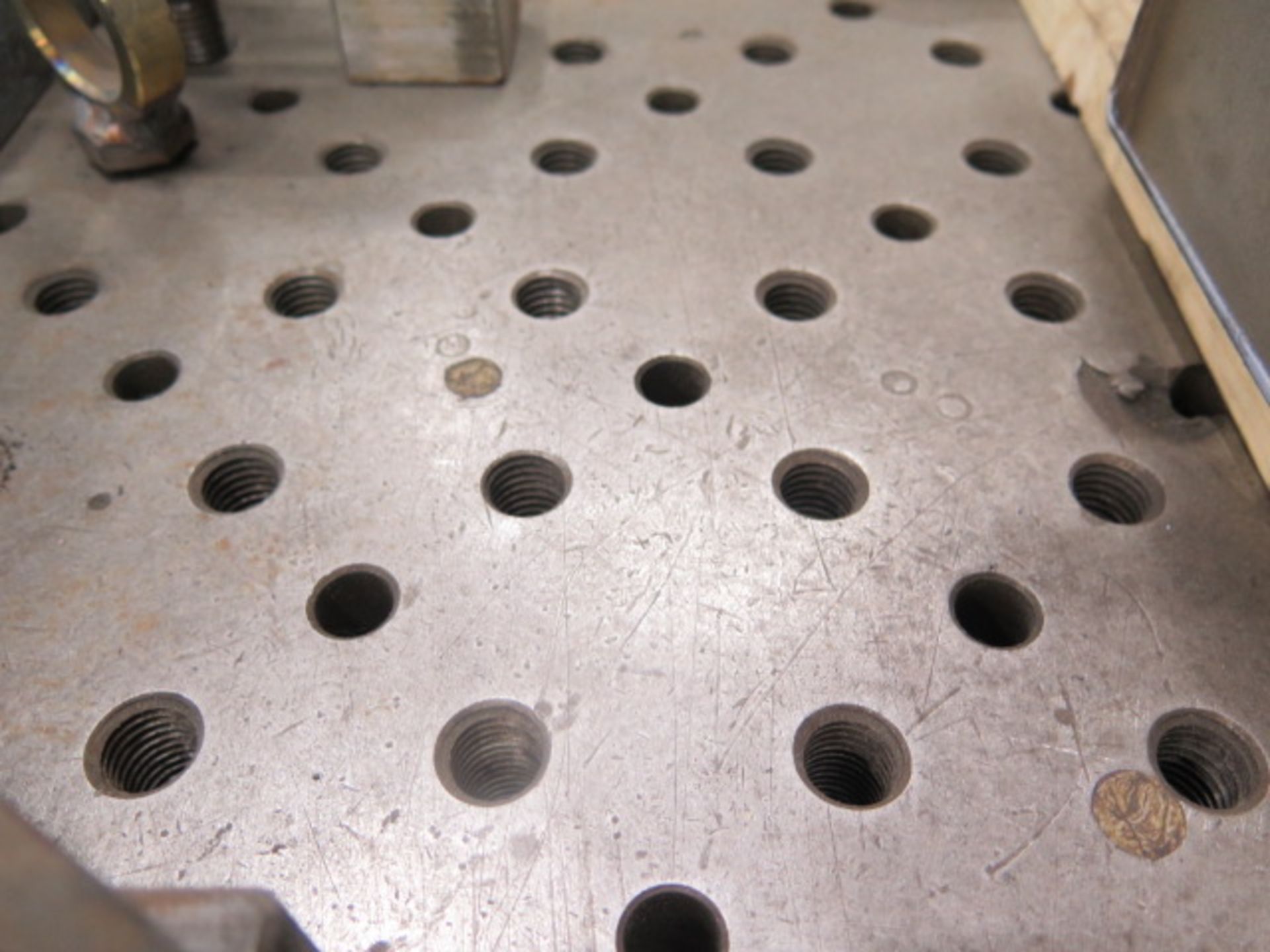 18” x 47” Tapped-Hole Fabrication Table w/ Angle Plates (SOLD AS-IS - NO WARRANTY) - Image 5 of 6
