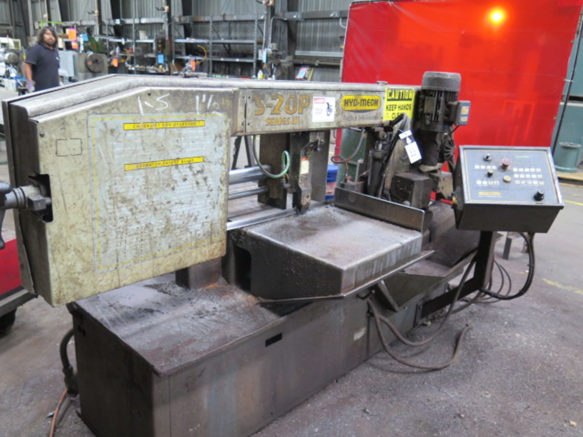Hyd-Mech S-20P Series III 13” Horizontal Band Saw w/ Hyd-Mech Controls, Hyd Clamping, SOLD AS IS - Image 3 of 11