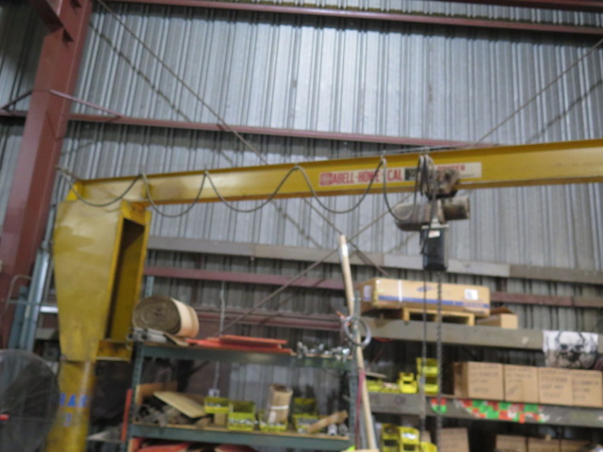 Abell-Howe 1/2 Ton Floor Mounted Jib Crane w/ Electric Hoist (SOLD AS-IS - NO WARRANTY) - Image 3 of 7
