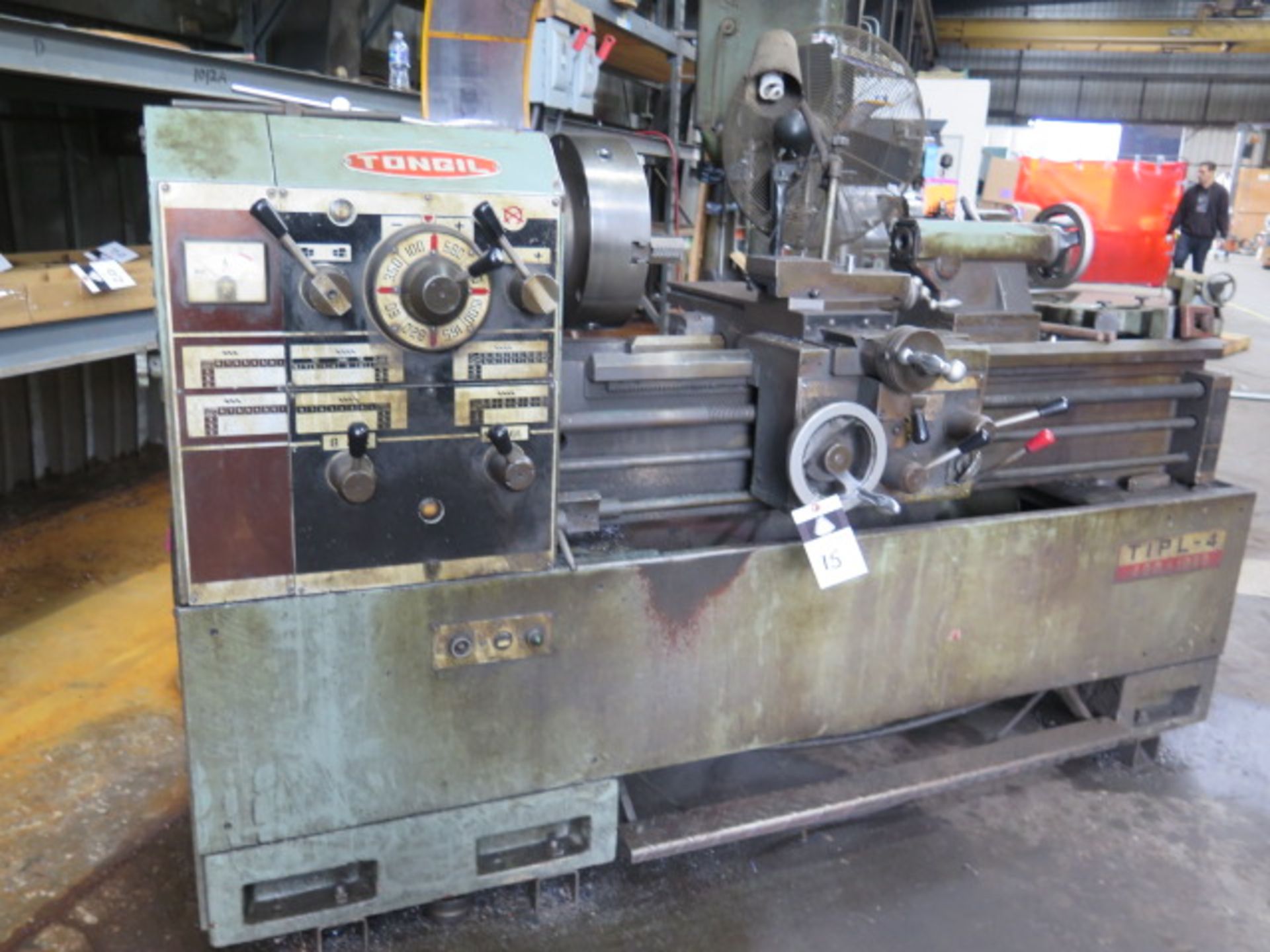 Tongil TIPL-4 15” x 42” Geared Head Gap Bed Lathe w/ 60-1500 RPM, Inch/mm Threading, SOLD AS IS - Image 2 of 12