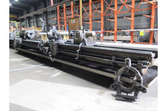 Axelson 25 28” x 216” Geared Head Lathe w/ 24’ Bed, 8-555 RPM,Taper Attachment, Tailstock,SOLD AS IS - Image 3 of 12