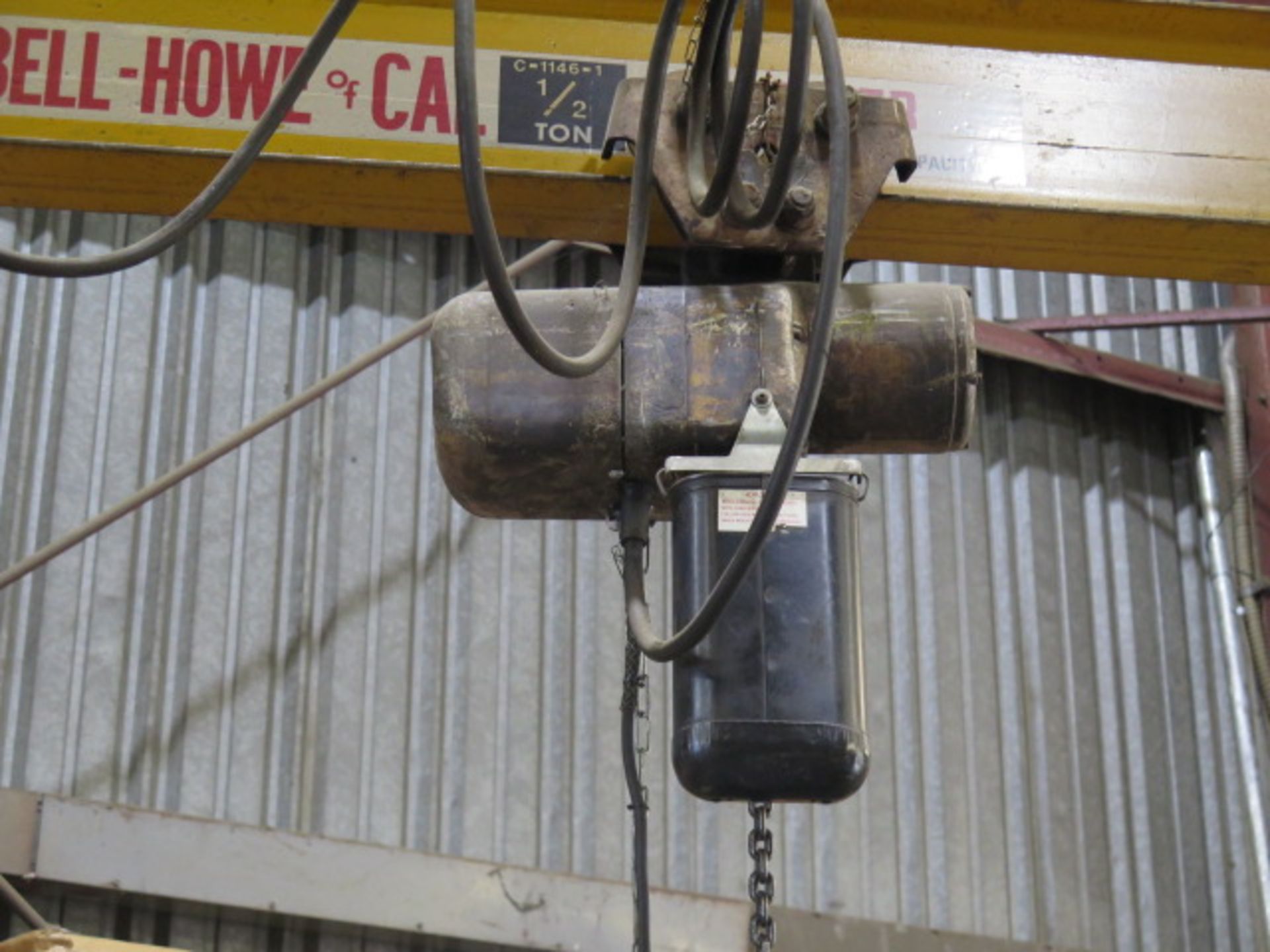 Abell-Howe 1/2 Ton Floor Mounted Jib Crane w/ Electric Hoist (SOLD AS-IS - NO WARRANTY) - Bild 4 aus 7