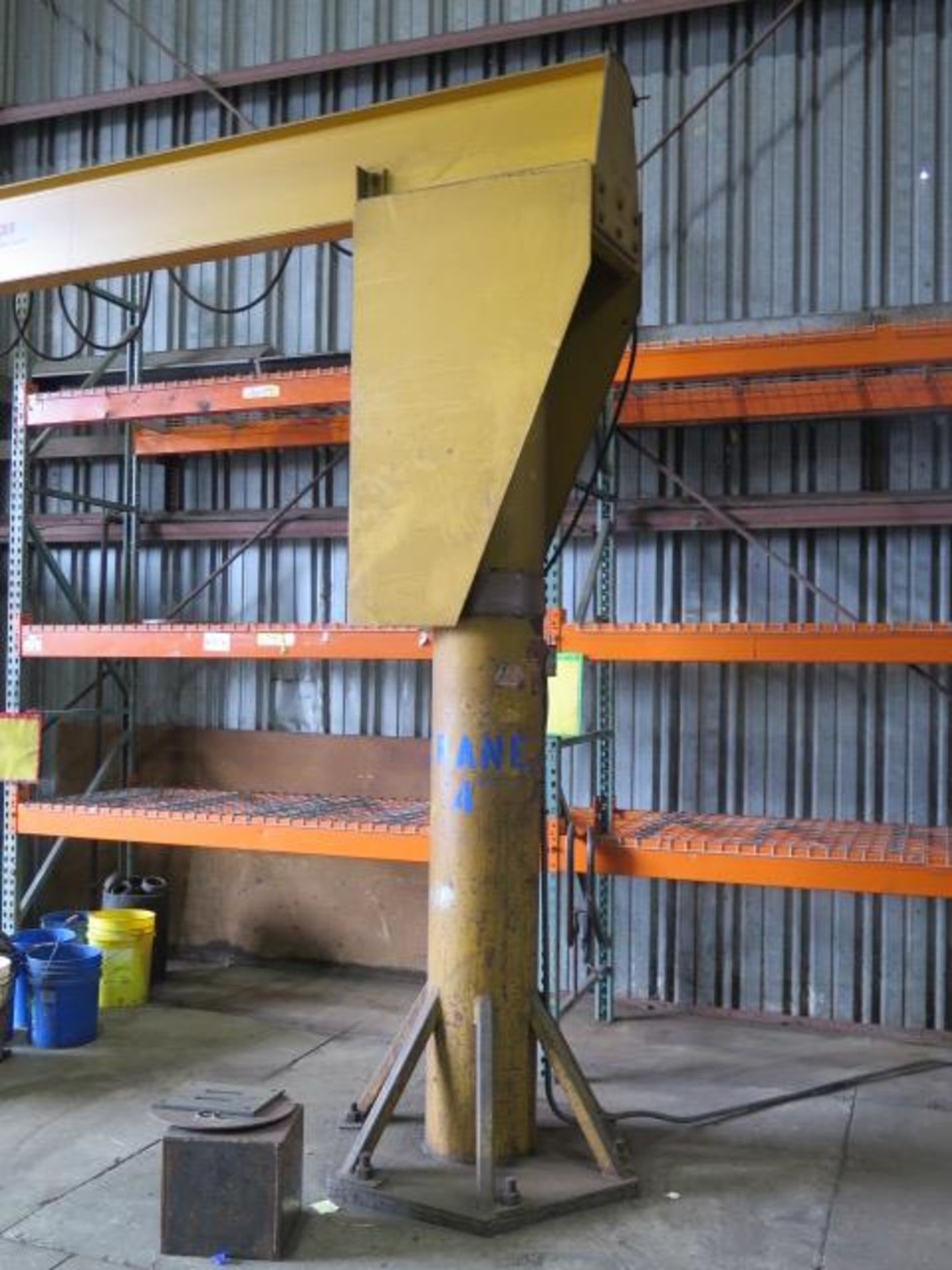Abell-Howe 1 Ton Floor Mounted Jib Crane w/ Electric Hoist (SOLD AS-IS - NO WARRANTY) - Image 2 of 7