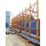 Cantilever Material Rack (13-Sections) (SOLD AS-IS - NO WARRANTY)