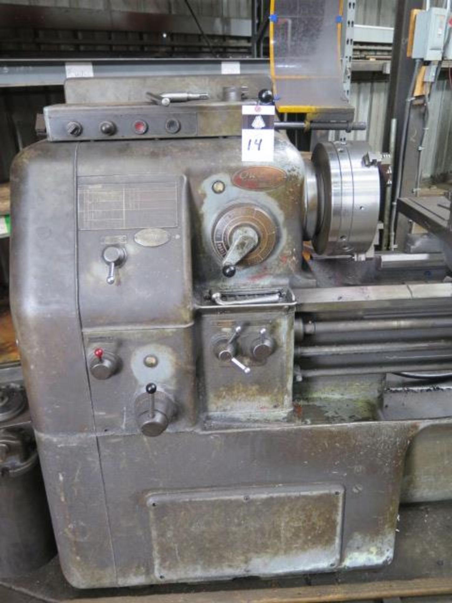 Okuma LS 18” x 54” Geared Head Gap Bed Lathe s/n 4112-10712 w/35-1800 RPM, Inch Threading,SOLD AS IS - Image 4 of 12