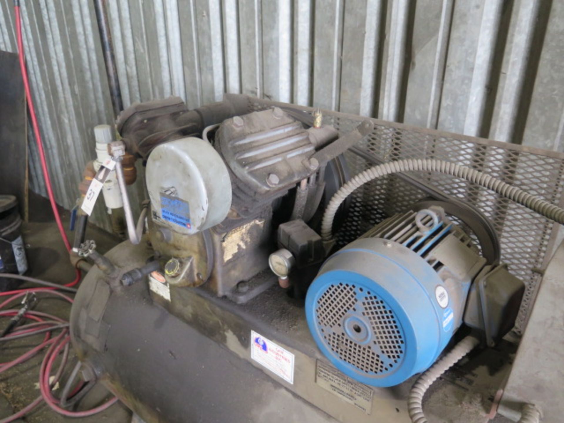 Ingersoll Rand 5Hp Horizontal Air Compressor w/ 2-Stage Pump, 80 Gallon Tank (SOLD AS-IS - NO - Image 4 of 5