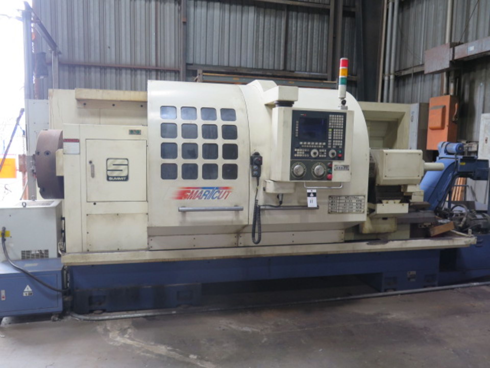 Summit “Smart Cut” SC30-9X80M Big Bore CNC Turning Center,Fagor Controls, 9” Spindle Bore,SOLD AS IS