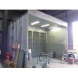 15' Open Face Paint Booth w/ Pyro-Chem Fire Suppresion System (SOLD AS-IS - NO WARRANTY)