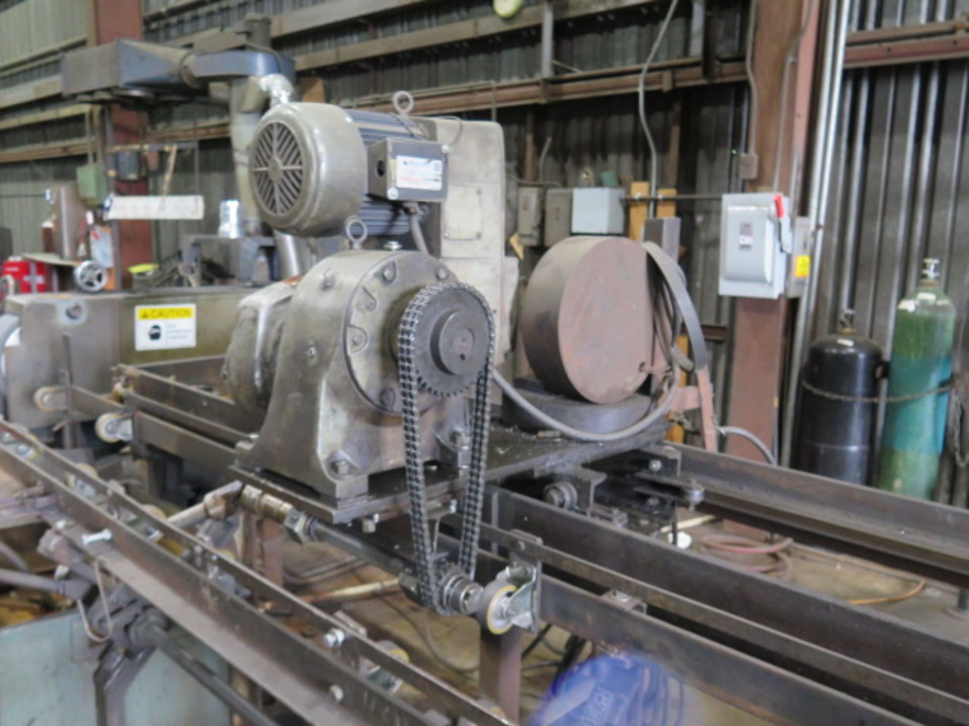 Production Machine Co Custom 6” Belt Sander / Tube Finishing Machine. (SOLD AS-IS - NO WARRANTY) - Bild 13 aus 16