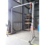 Pittsburgh 1 Ton Portable A-Frame Gantry w/ Chain Hoist (SOLD AS-IS - NO WARRANTY)