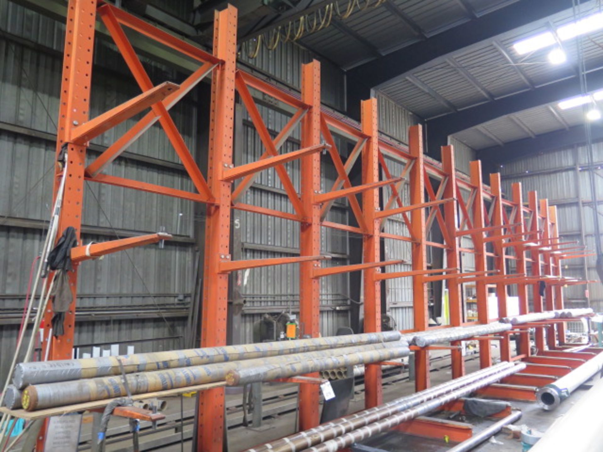 Cantilever Material Rack (11-Sections) (SOLD AS-IS - NO WARRANTY)