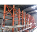 Cantilever Material Rack (11-Sections) (SOLD AS-IS - NO WARRANTY)