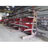 2-Sided Cantilever Material Rack (SOLD AS-IS - NO WARRANTY)