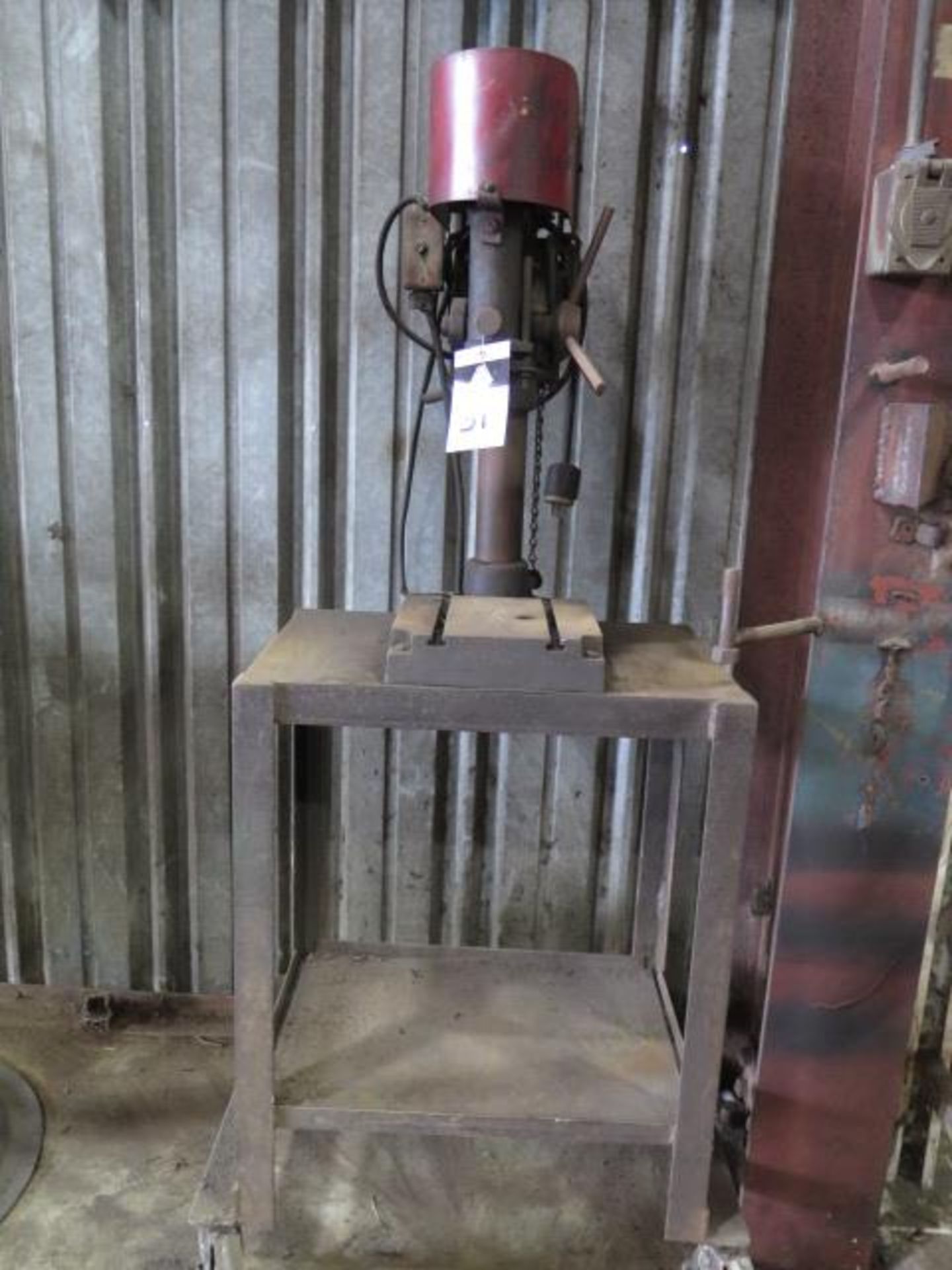 Buffalo Bench Model Drill Press w/ Rolling Table (SOLD AS-IS - NO WARRANTY)