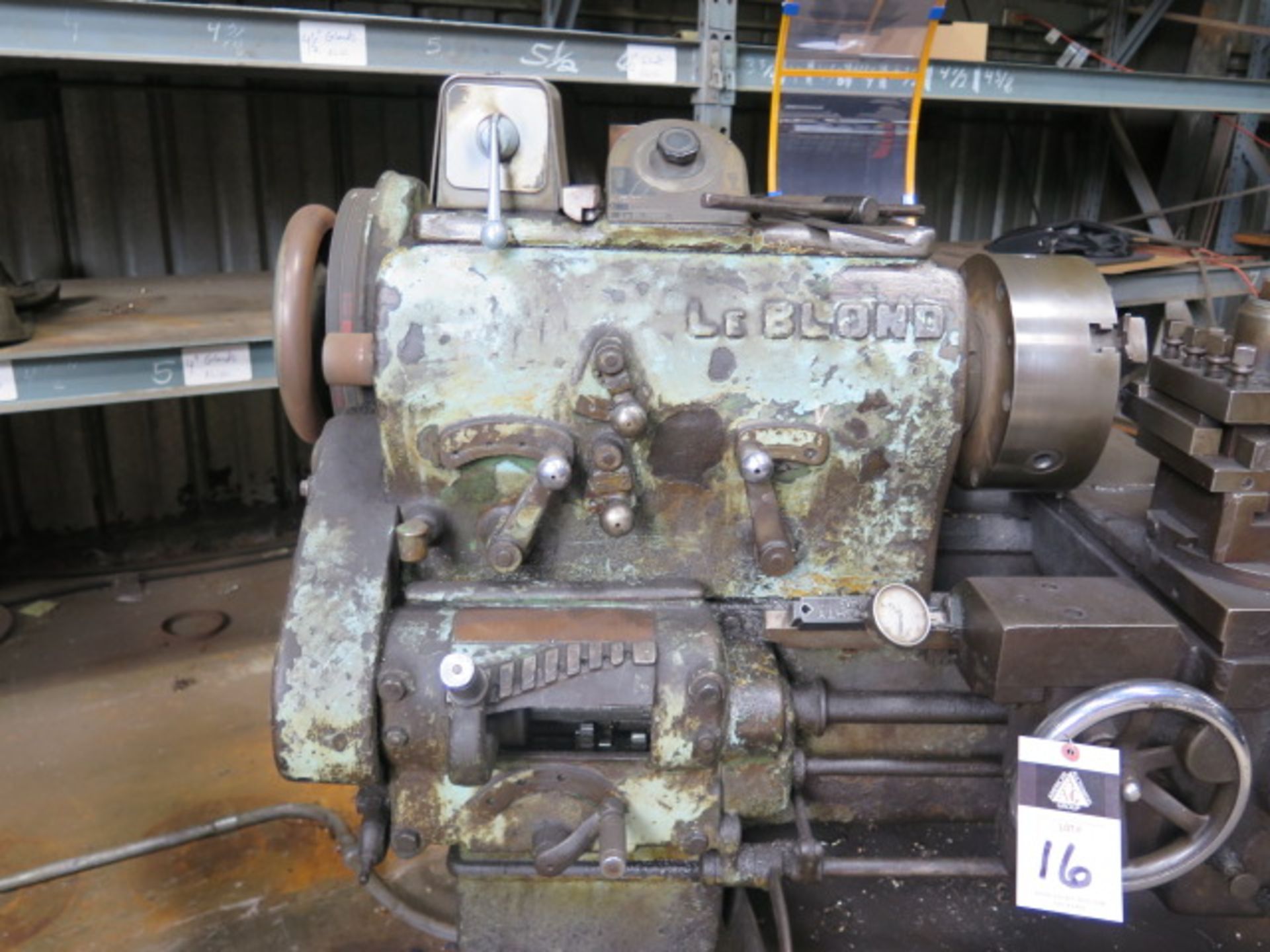 LeBlond 18” x 54” Lathe w/ 10-634 RPM, Inch Threading, Indexing Tool Post, 10” 3-Jaw, SOLD AS IS - Image 4 of 7