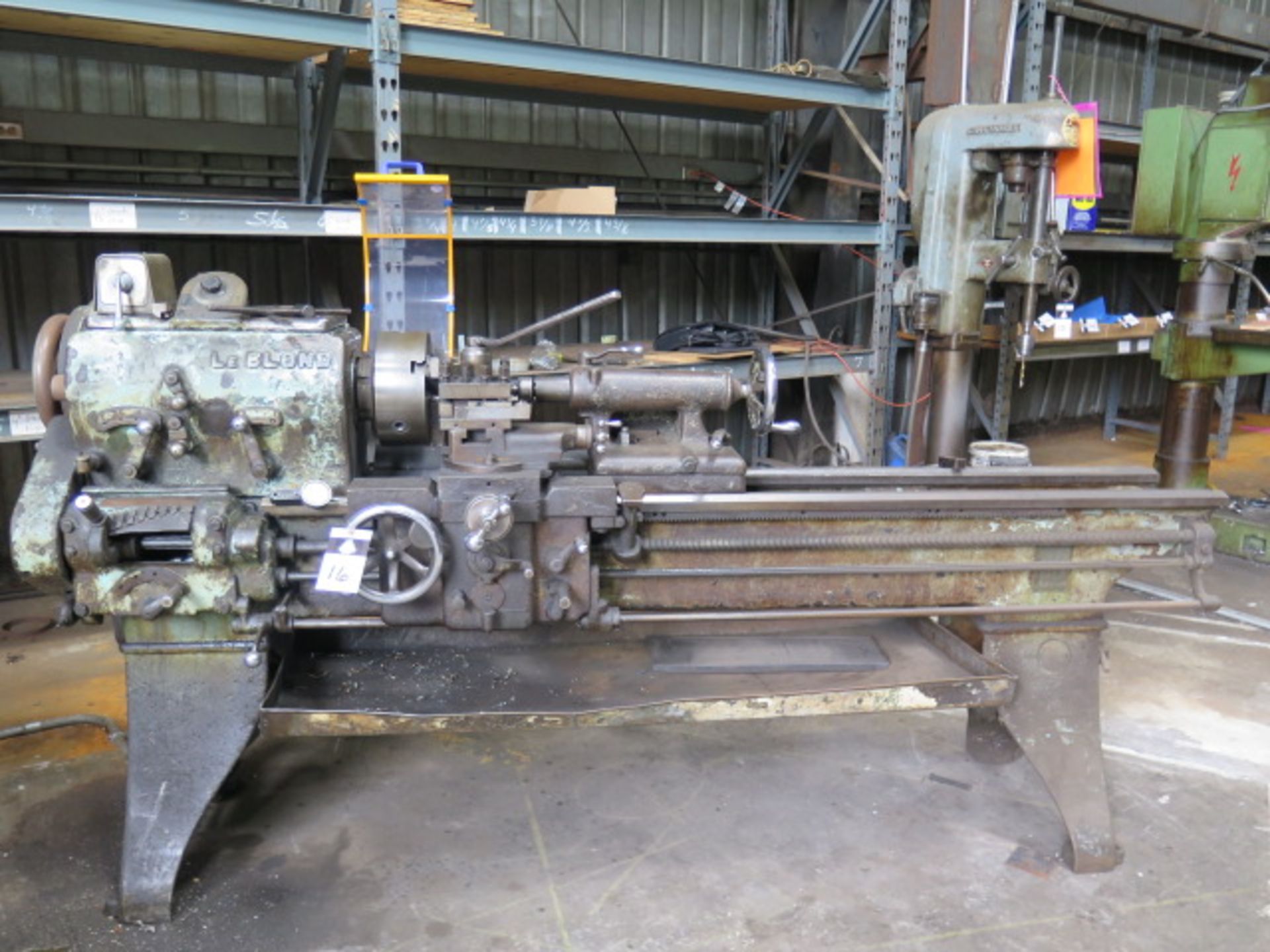 LeBlond 18” x 54” Lathe w/ 10-634 RPM, Inch Threading, Indexing Tool Post, 10” 3-Jaw, SOLD AS IS