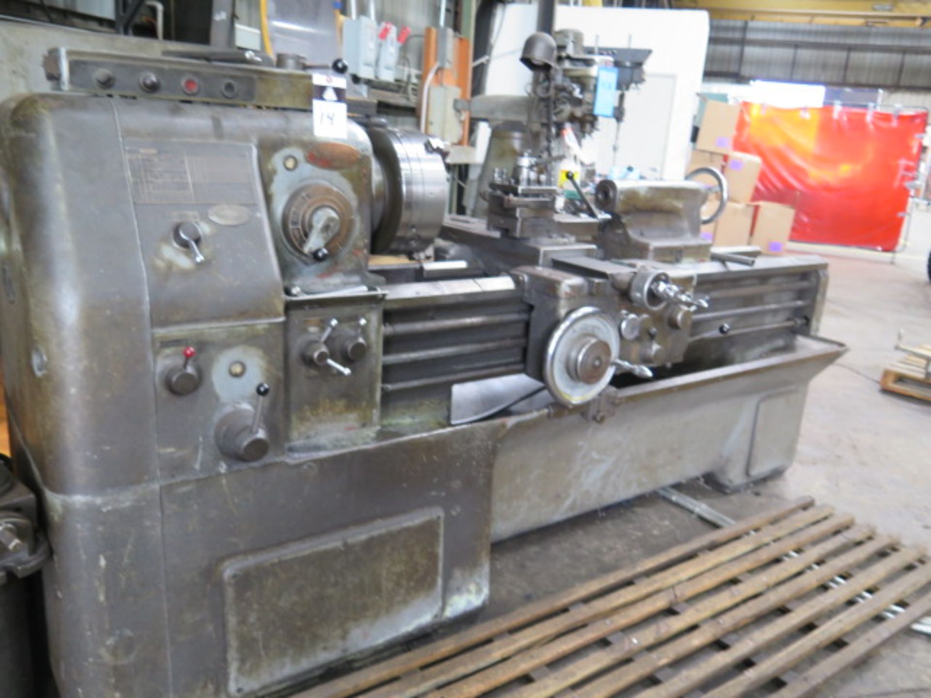 Okuma LS 18” x 54” Geared Head Gap Bed Lathe s/n 4112-10712 w/35-1800 RPM, Inch Threading,SOLD AS IS - Image 2 of 12