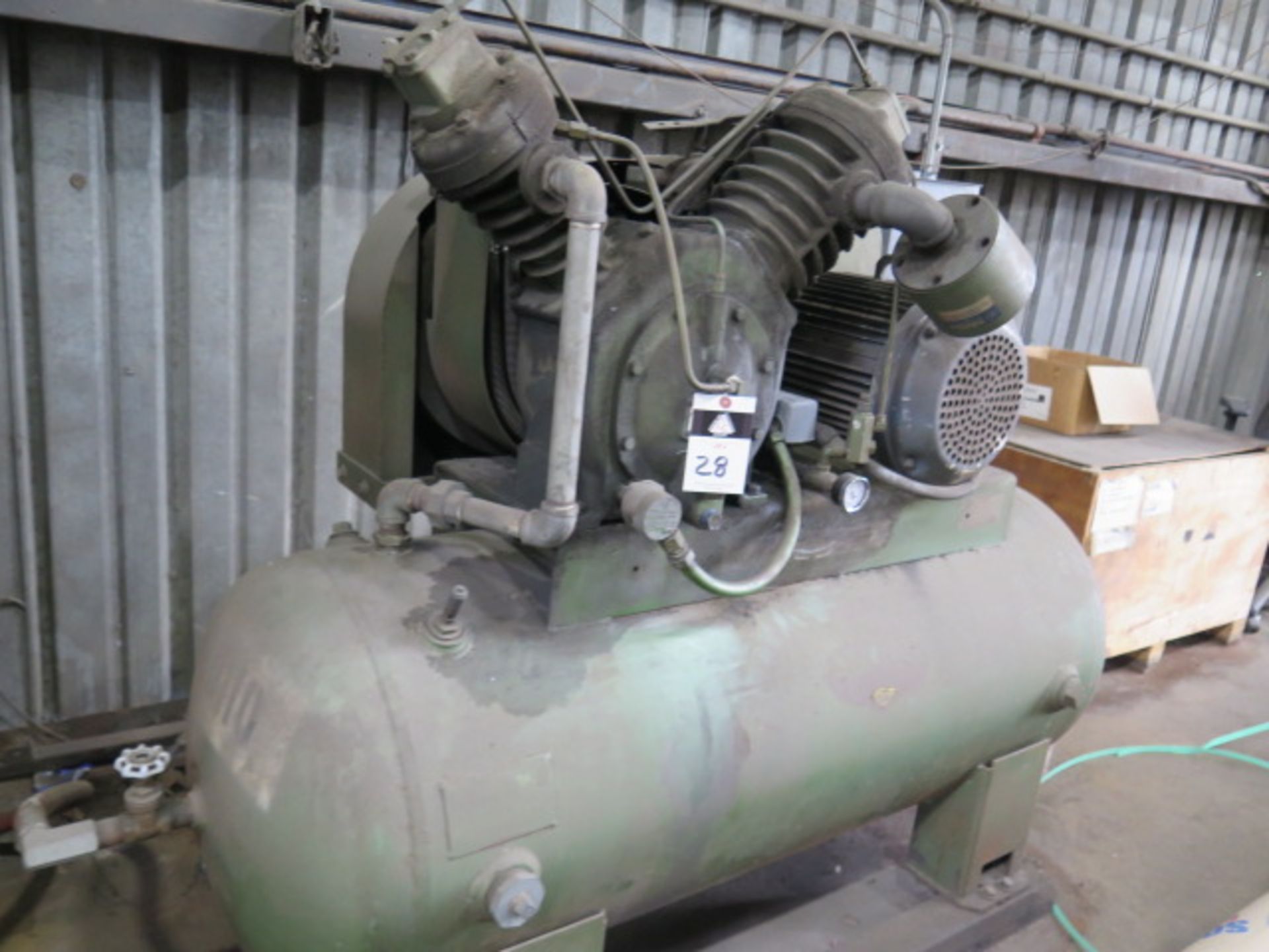 Ingersoll Rand 15Hp Horizontal Air Compressor w/ 2-Stage Pump, 120 Gallon Tank (SOLD AS-IS - NO - Image 2 of 5