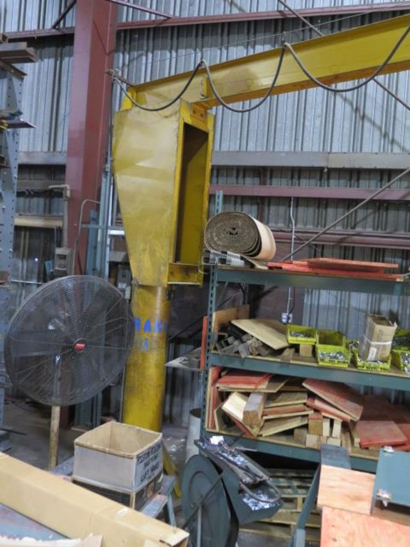 Abell-Howe 1/2 Ton Floor Mounted Jib Crane w/ Electric Hoist (SOLD AS-IS - NO WARRANTY) - Image 2 of 7