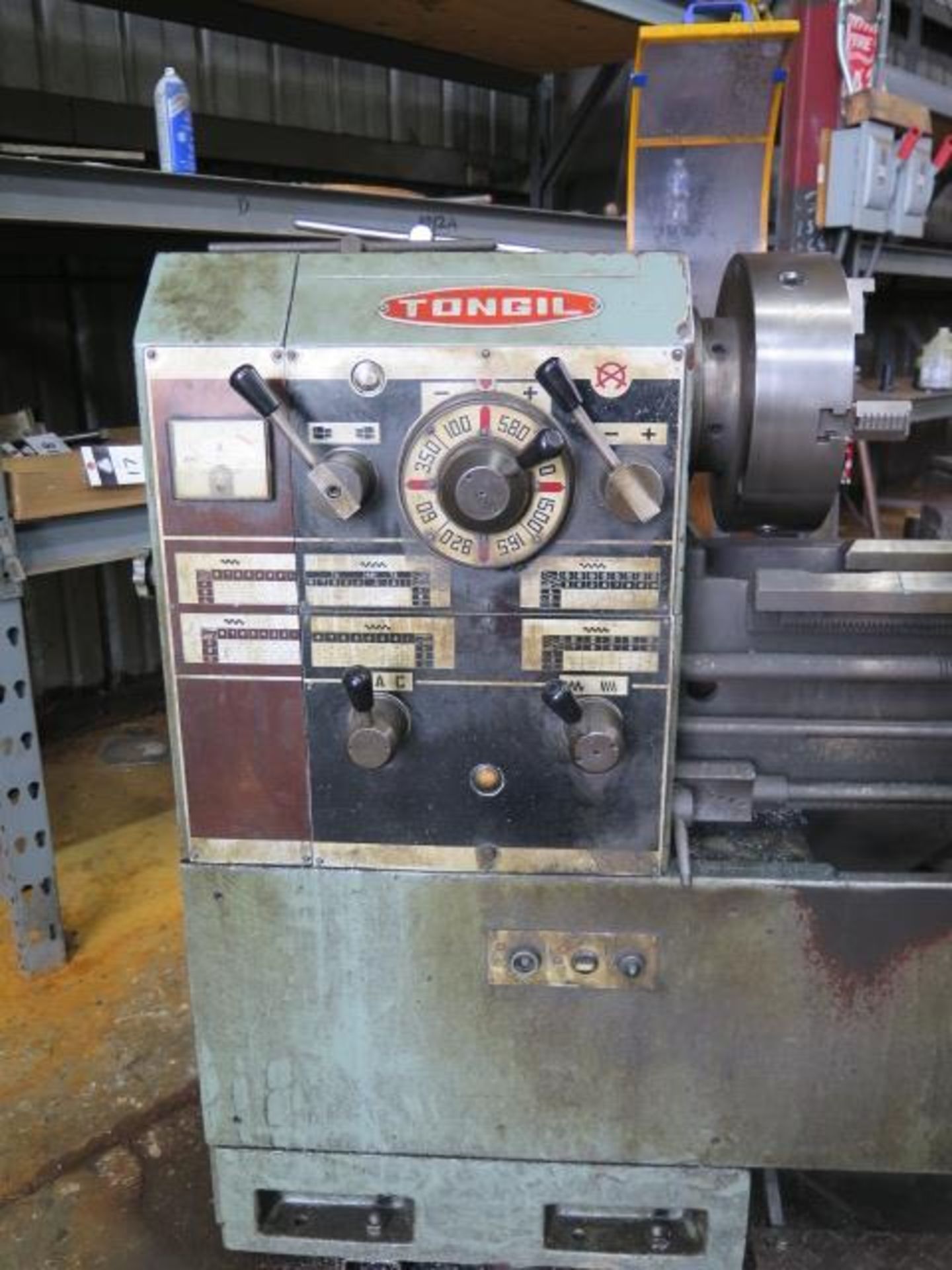Tongil TIPL-4 15” x 42” Geared Head Gap Bed Lathe w/ 60-1500 RPM, Inch/mm Threading, SOLD AS IS - Image 4 of 12