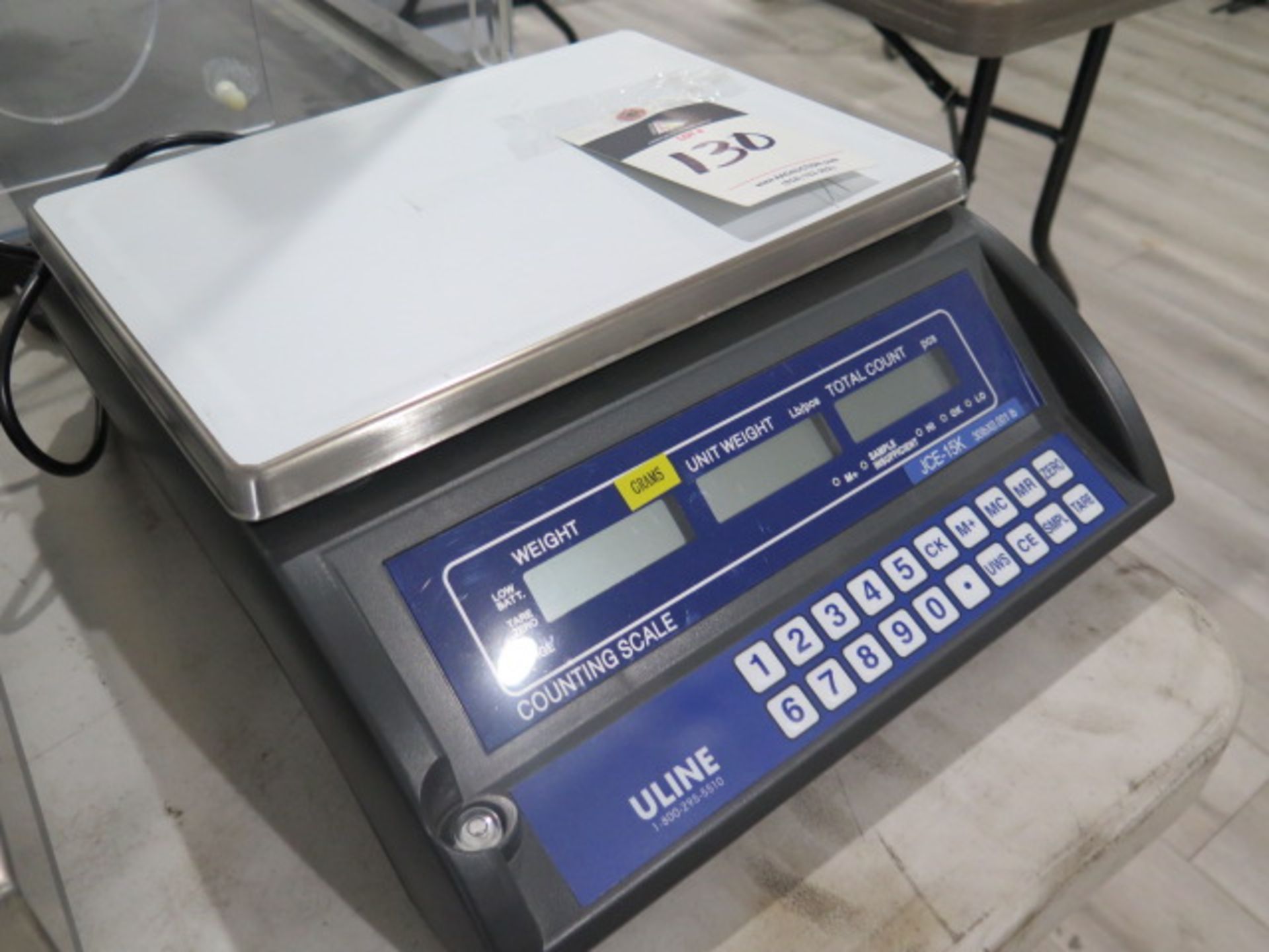 Uline JCE-15K 30 Lb Digital Counting Scale (SOLD AS-IS - NO WARRANTY) - Image 3 of 4