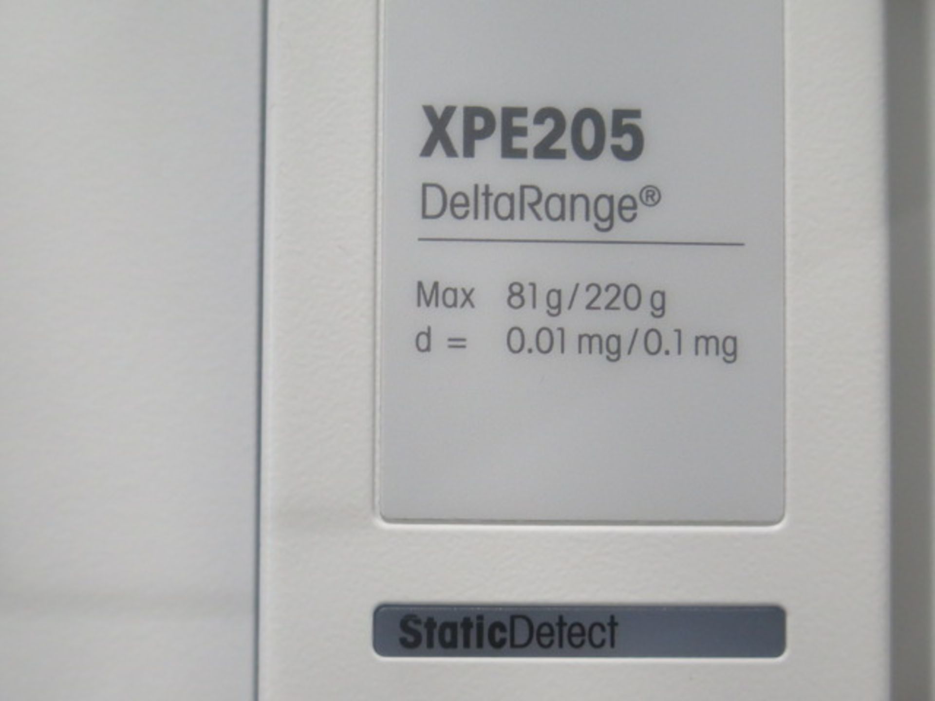 Mettler Toledo XPE205 DeltaRange Analytical Balance Scale 0.01mg-220g w/ Static Detect, SOLD AS IS - Image 8 of 8