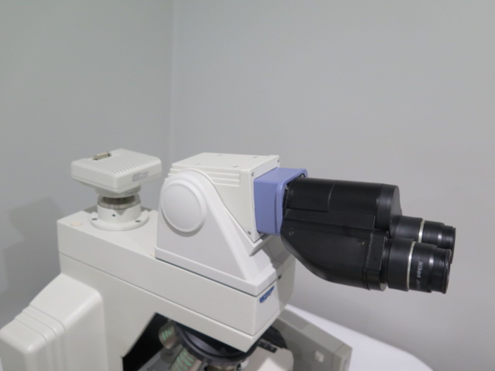 Nikon Eclipse E600 Research Microscope s/n 763673 w/ Nikon Light,DS-U2 Digital Sight Unit,SOLD AS IS - Image 8 of 15