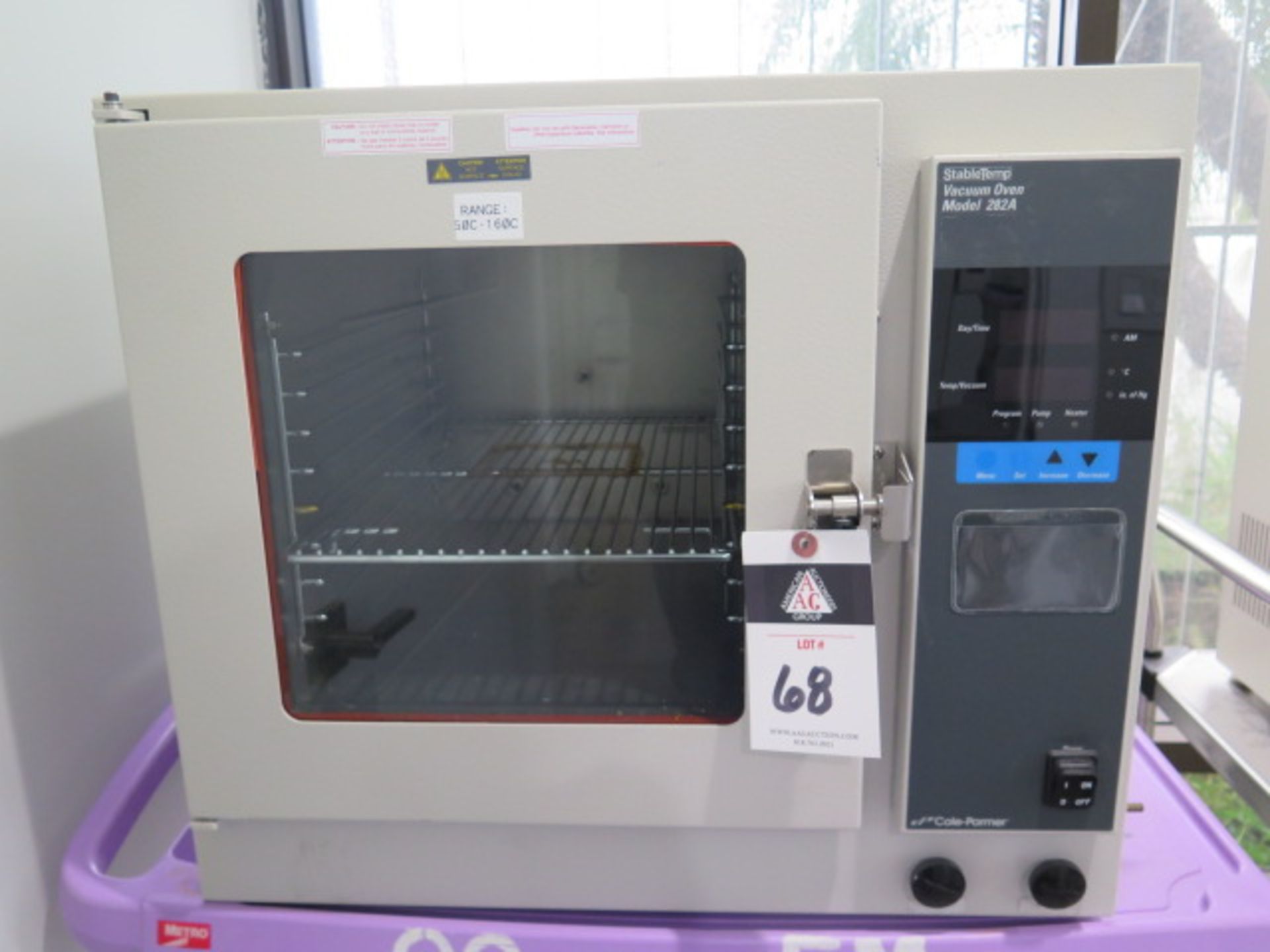 Cole Parmer 282A StabilTemp Vacuum Oven w/ Digital Controls (SOLD AS-IS - NO WARRANTY)