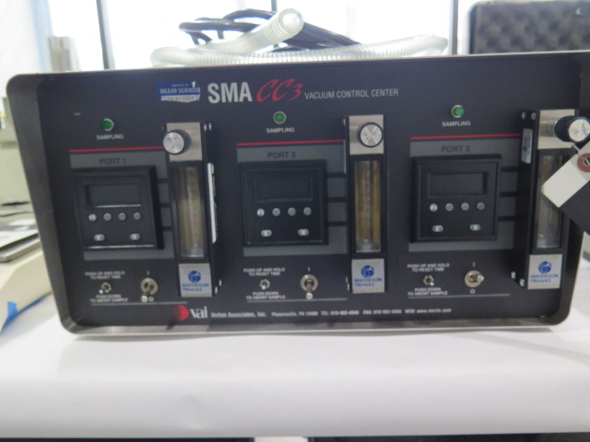 VAI Valtek Associates SMA-CC-3 Vacuum Comtrol Center s/n VCC01052 w/ (3) Port Controls, SOLD AS IS - Bild 4 aus 8