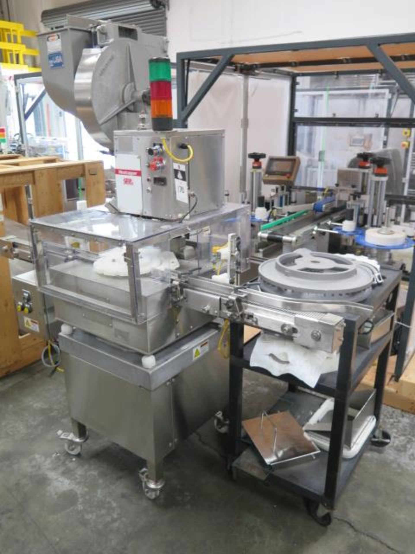 Genesis Machinery Products / Westcapper NPW500 Capping Line w/ Vibratory Feeder (SOLD AS-IS - NO