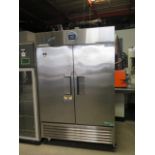 VWR AFSP-49 49 Cu.Ft Solid Door Stainless Steel Lablratory Freezer s/n VWR-8819293-1612, SOLD AS IS