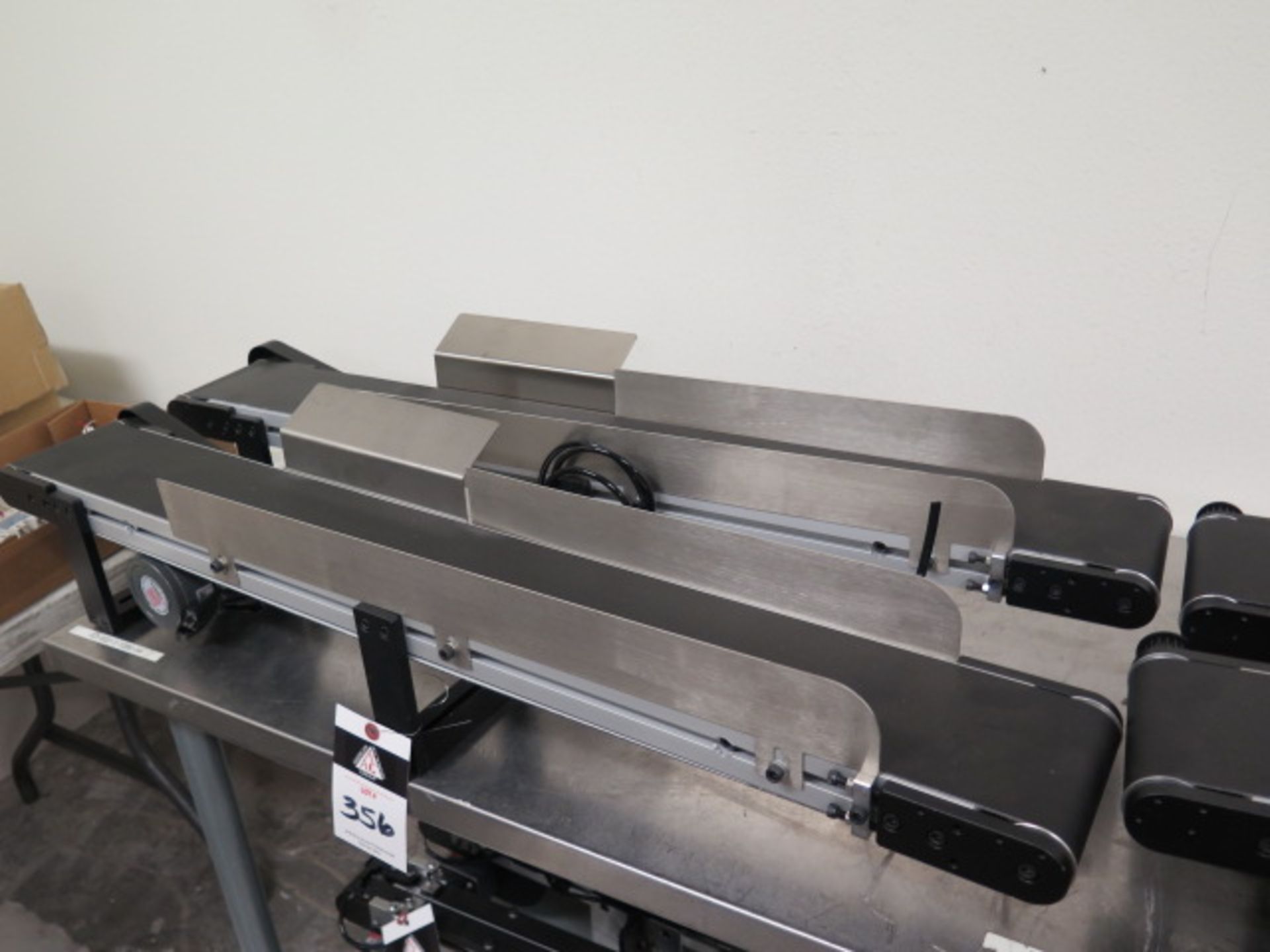 4 3/8" x 39" Motorized Conveyors (2) and (2) NOT MOTORIZED (SOLD AS-IS - NO WARRANTY) - Image 2 of 7