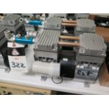 Airtech HP-200V 80 torr Vacuum Pumps (2) 200-240V (SOLD AS-IS - NO WARRANTY)