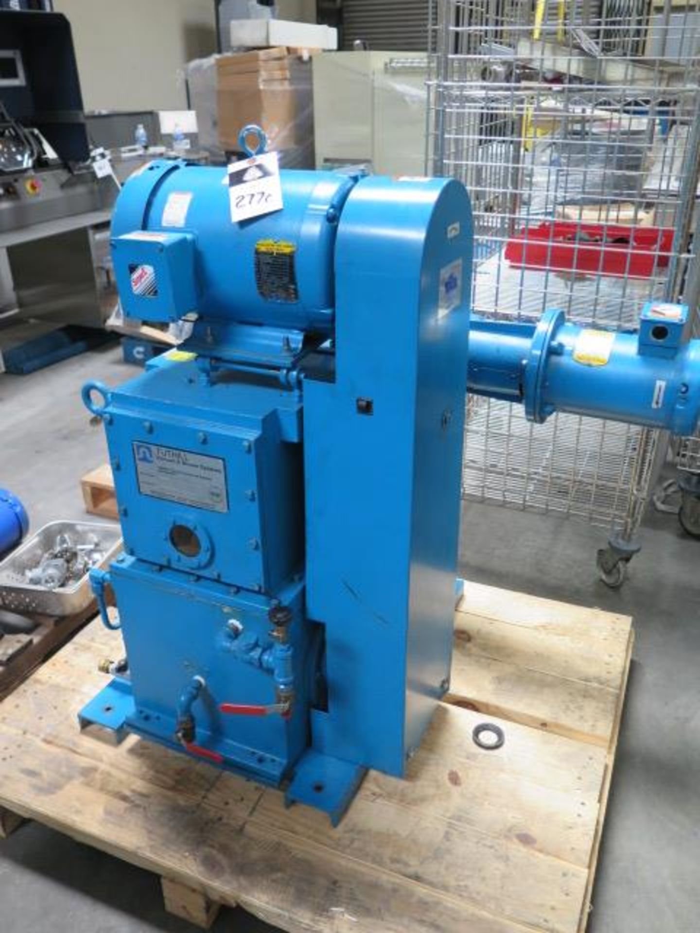 Kinney / Tuthill KT150C Vacuum Pump w/ 7.5Hp Motor, 3Hp Suction Motor (SOLD AS-IS - NO WARRANTY)